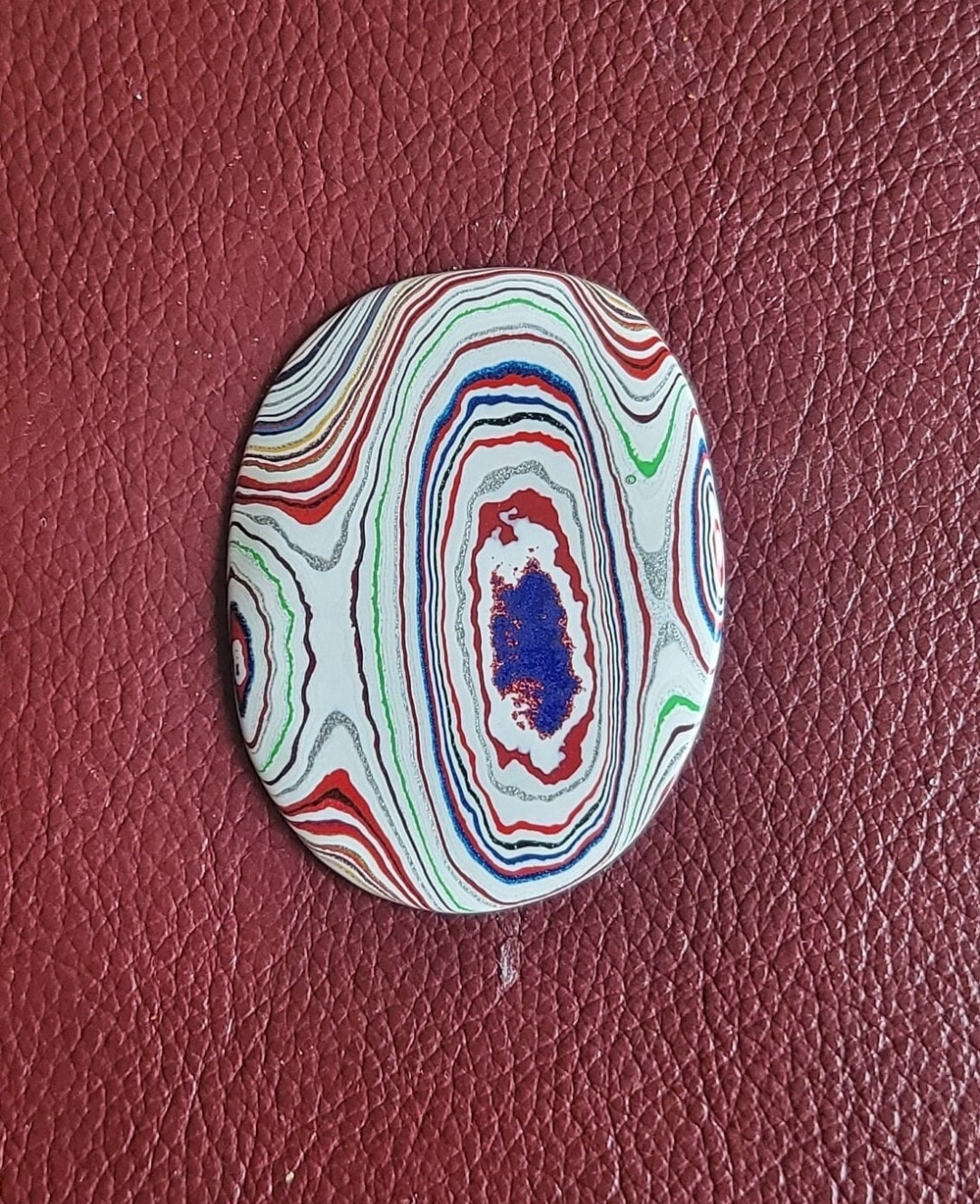 Fordite / Jeepite Cabochon - Highly Polished Kenworth Cabochon K323