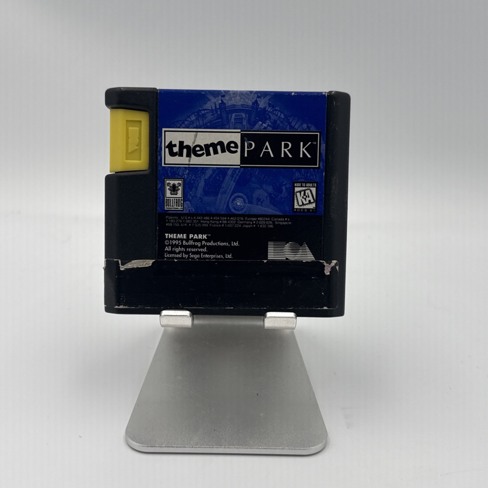 Theme Park (Sega Genesis, 1995) Authentic Game Cartridge