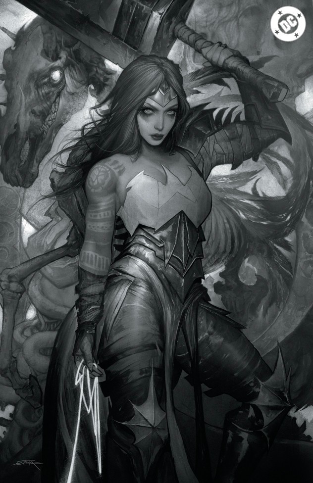 ABSOLUTE WONDER WOMAN #20 - DAN QUINTANA COVER D VIRGIN B&W KNIGHT OF COMICS