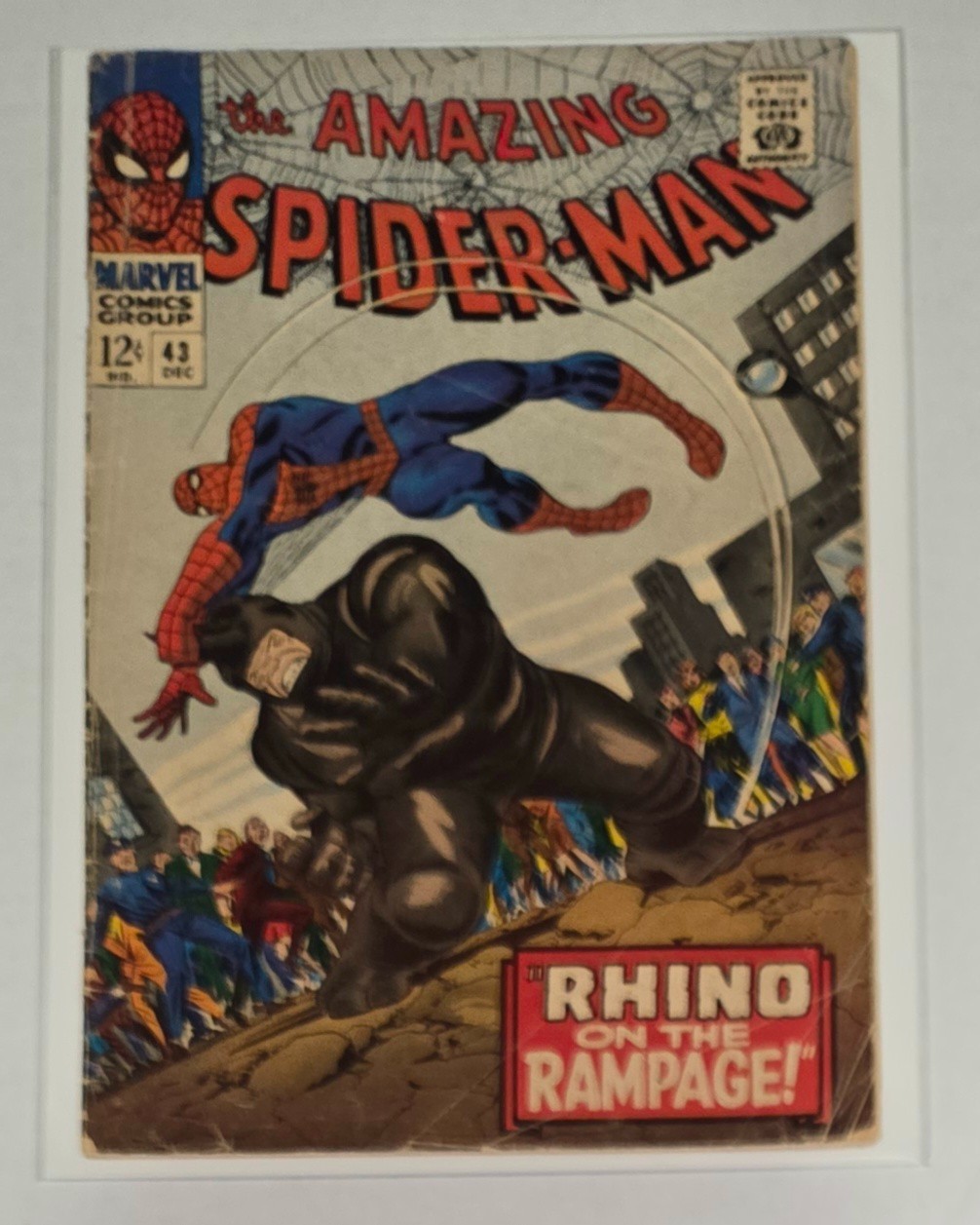 Amazing Spider-Man #43 (Marvel 1967) Mary Jane and Rhino App. 