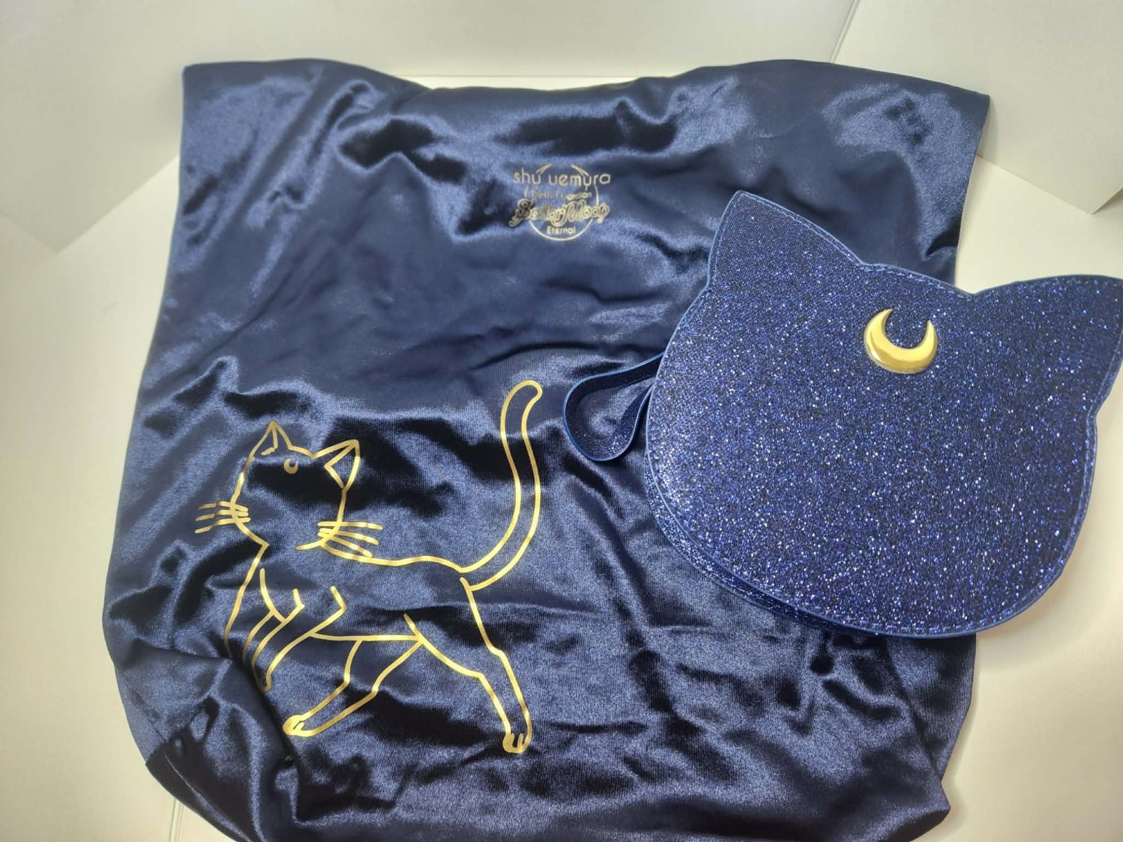 Sailor Moon Eternal x Shu Uemura Luna Glitter Pouch and Eco Tote Bag