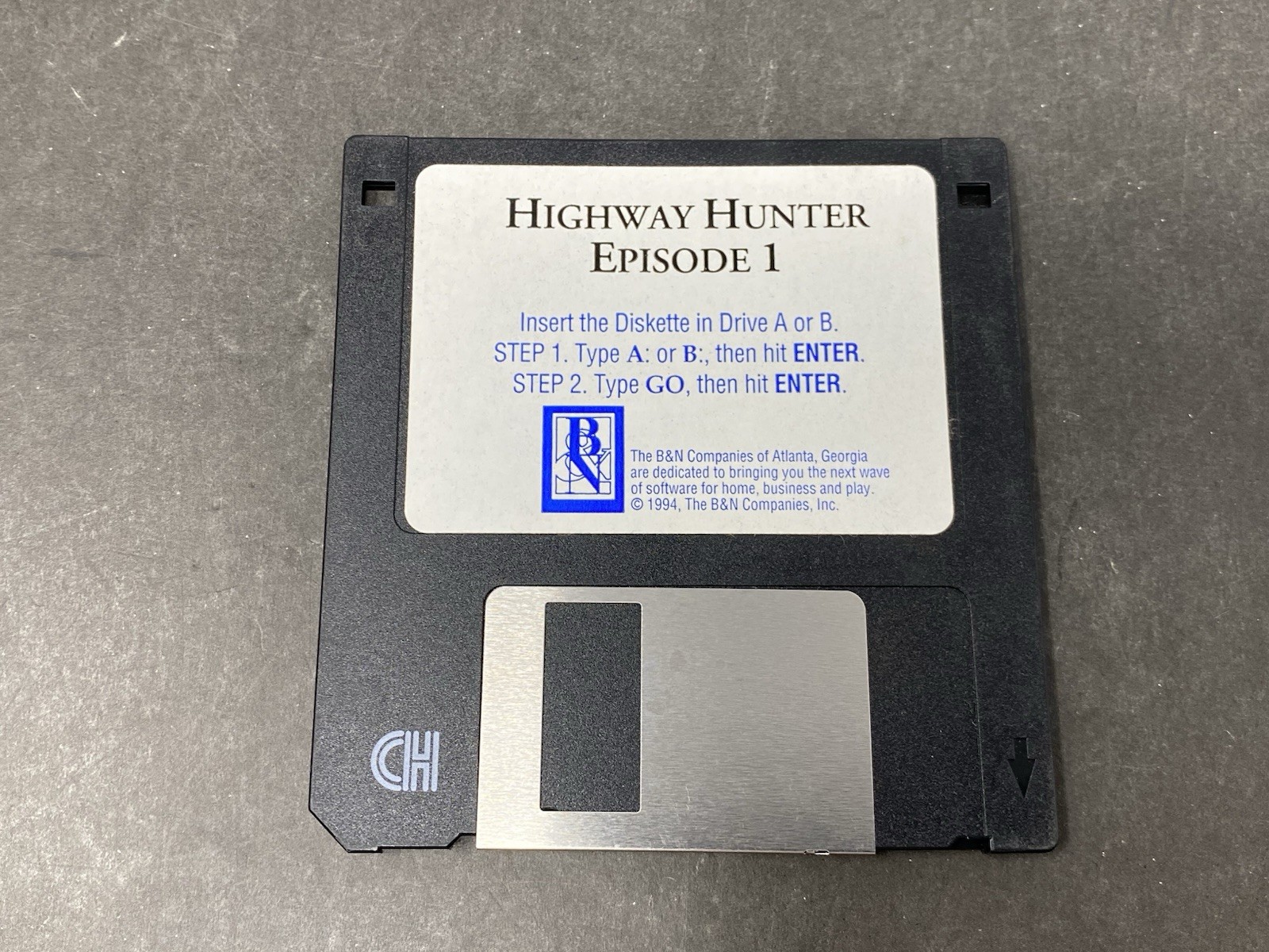 Highway Hunter PC 1994 Video Game 3.5 Diskette Rare Vtg