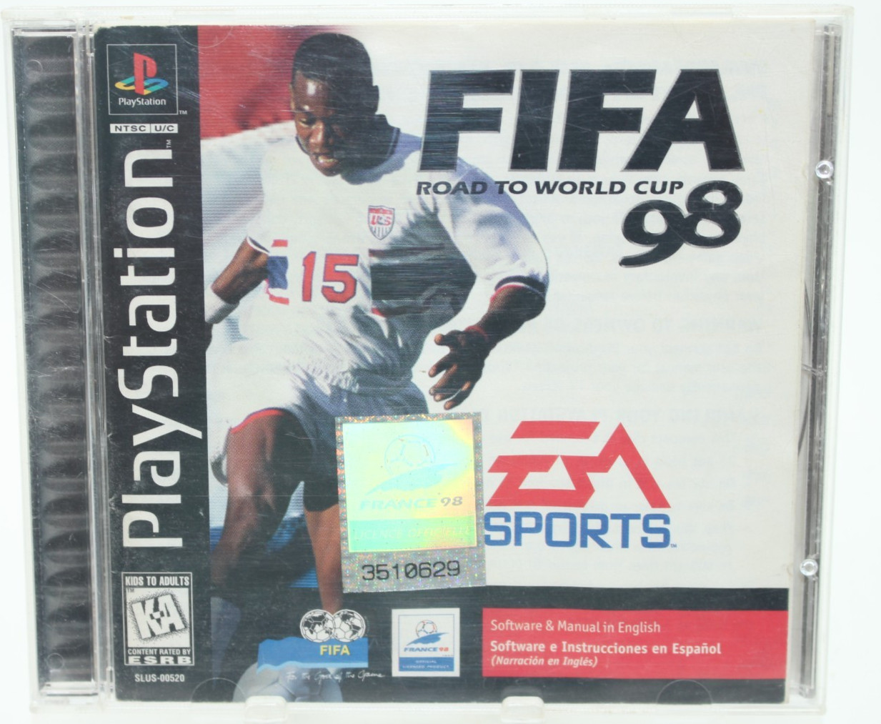 Playstation 1 PS1 FIFA Road to the World Cup 98 - Complete - Tested and Working
