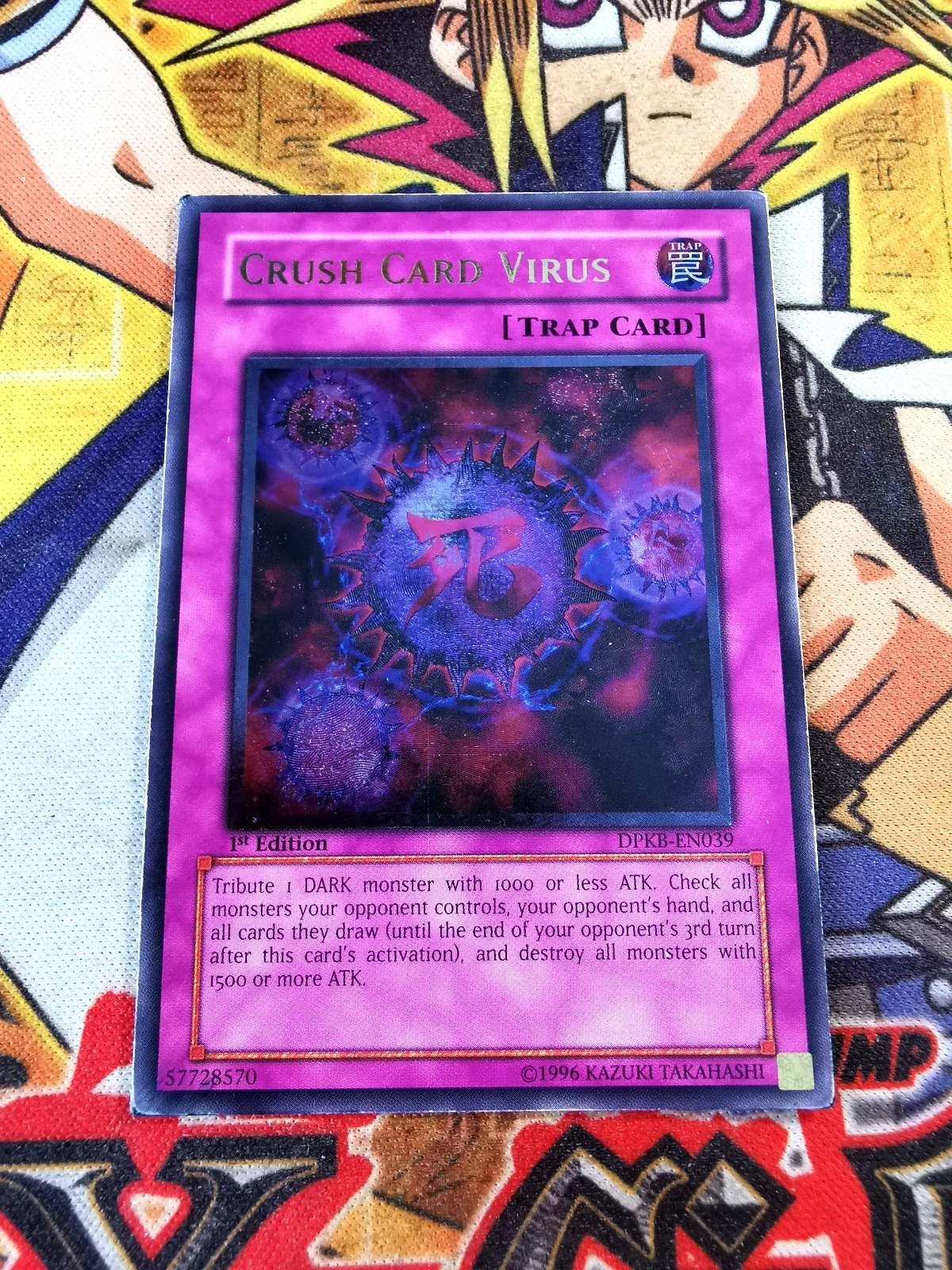 Crush Card Virus dpkb-en039 1st Ediiton (LP/MP) Ultimate Rare Yu-Gi-Oh