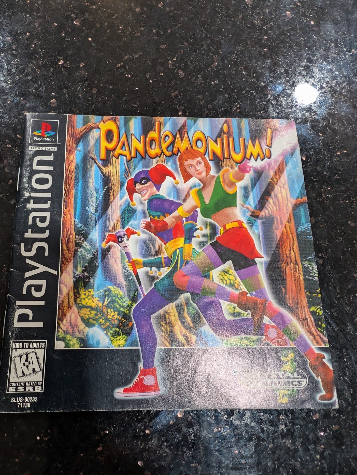 Sony PlayStation Pandemonium Manual Crystal Dynamics