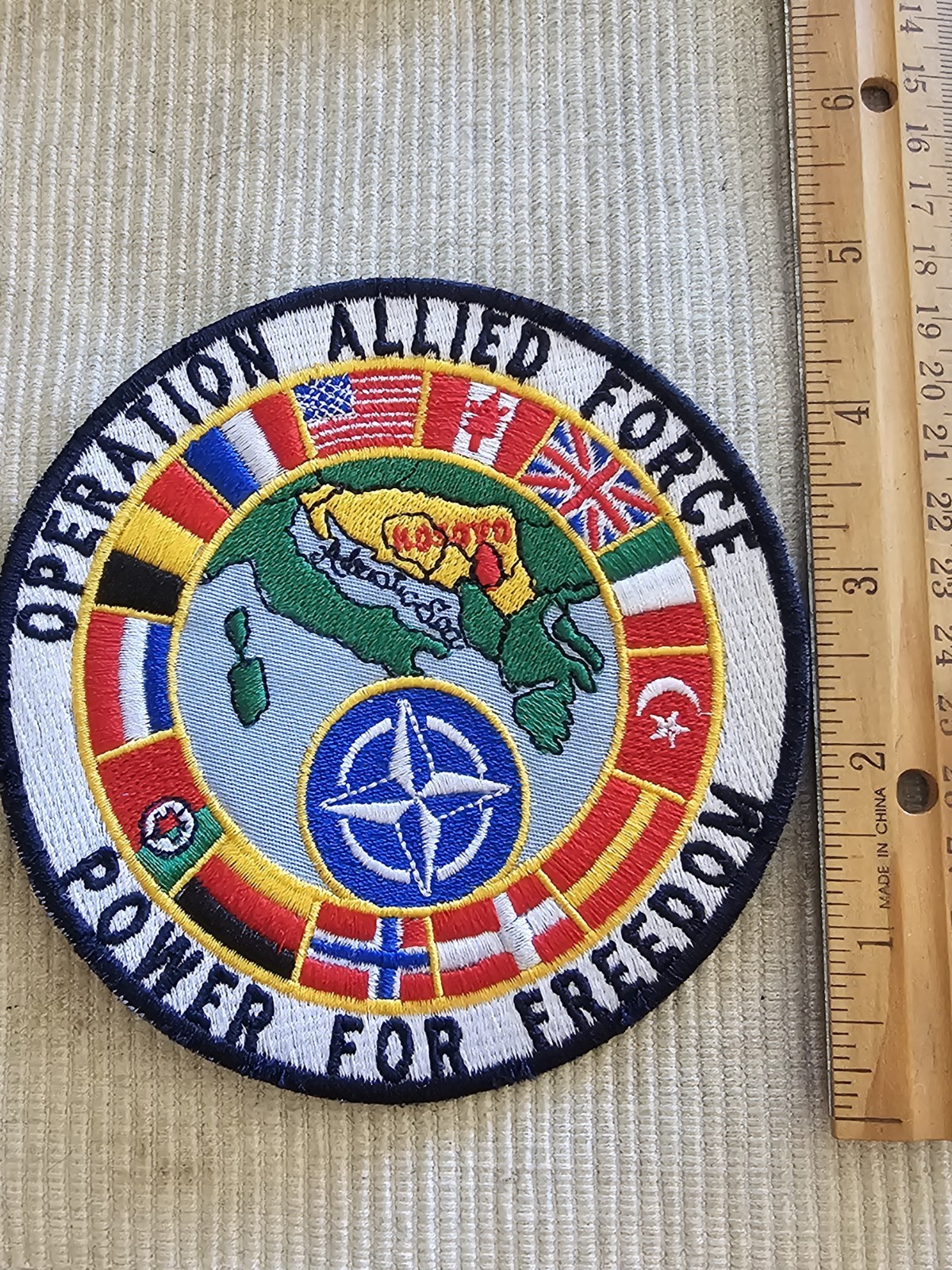 1990s US Army NATO Operation Freedom Kosovo Campaign Patch L@@K