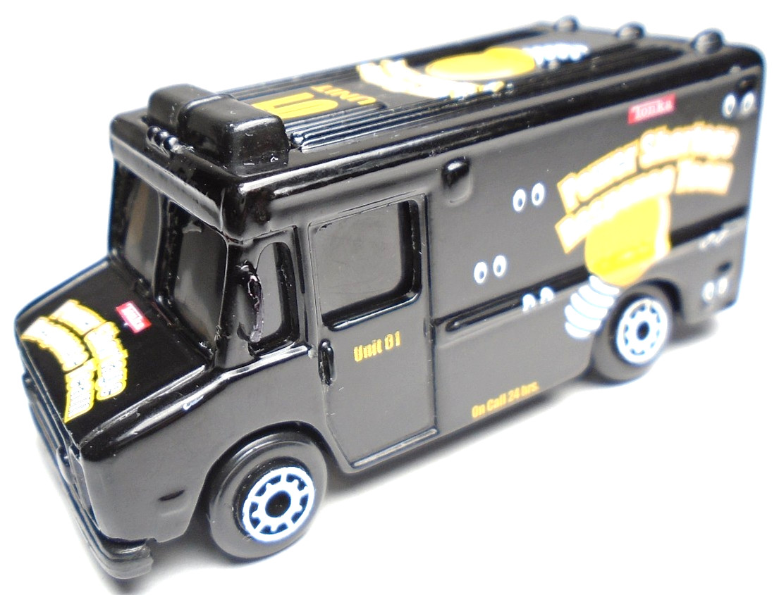 2002 MAISTO TONKA SEARCH TRUCK POWER SHORTAGE RESPONSE TEAM BLACK DIECAST 2 3/4