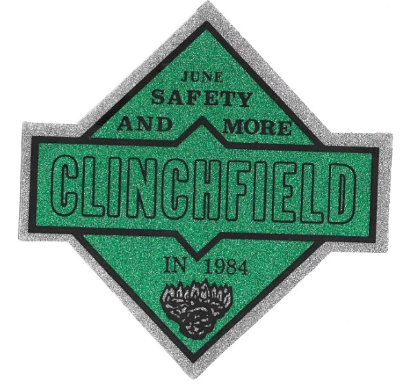 Clinchfield Coal Mining Sticker Vintage, New 1984 4\