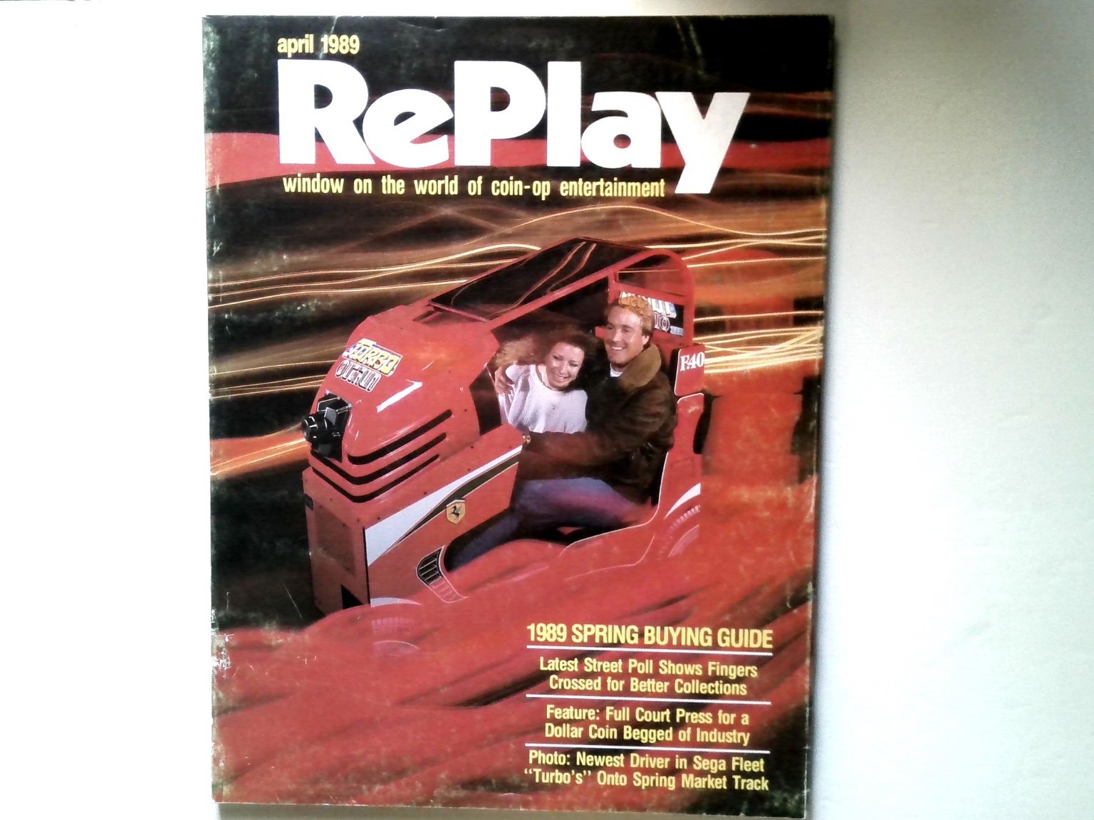 Vintage 1989 RePlay Magazine Arcade Games Earthshaker Ikari Tetris Sega Atari