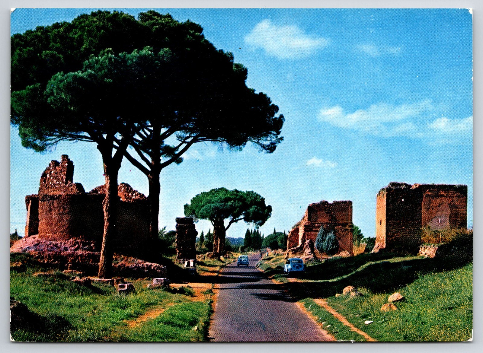 Postcard Continental Rome Italy Roma Rue Appia Antica Post Card