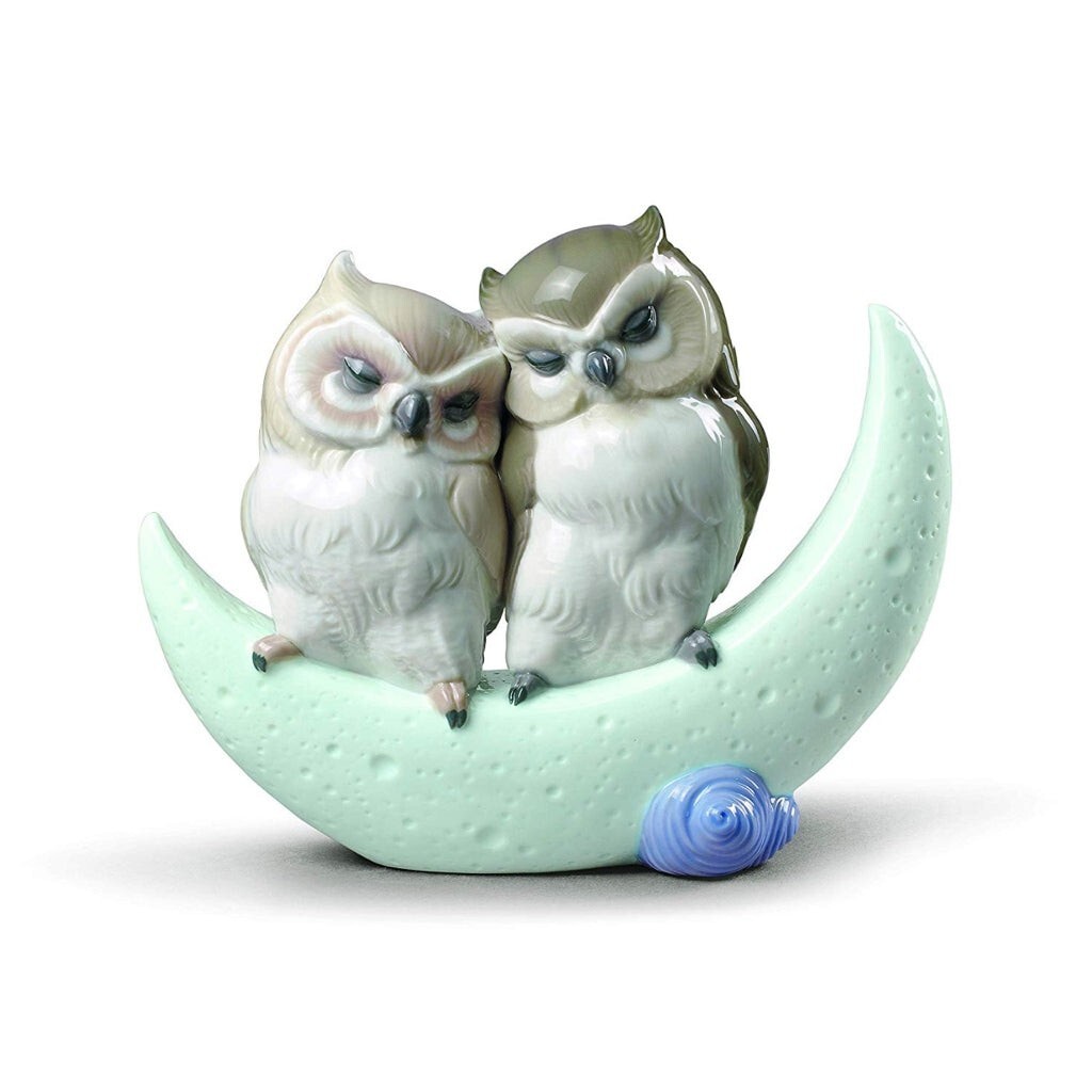 LLADRO NAO, LOVE STORY, TWO OWLS, #1901, BRAND NEW, MINT & BOXED, FREE USPS SHIP