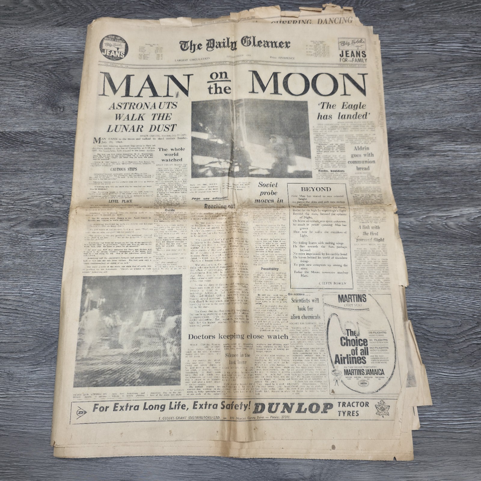 Rare - The Daily Gleaner Newspaper Kingston, Jamaica - 