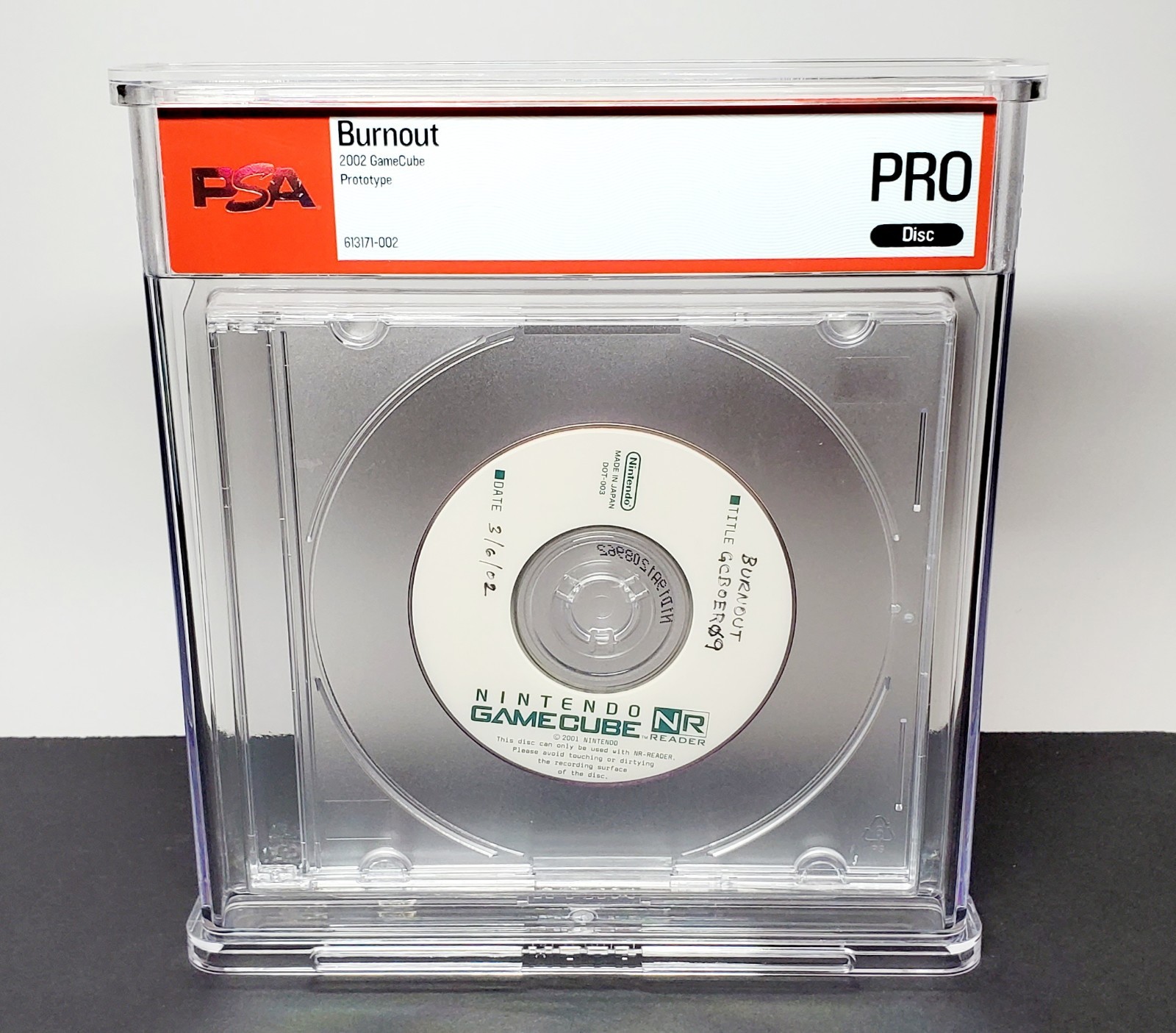 Burnout - Authentic Prototype (Gamecube) 2002 Criterion Alex Ward PSA NOT WATA