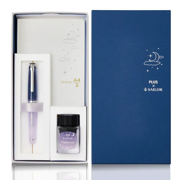 Sailor x PLUS Lecoule FountainPen Yumeyoi MF & Ca.Crea Premium Cross Limited Set