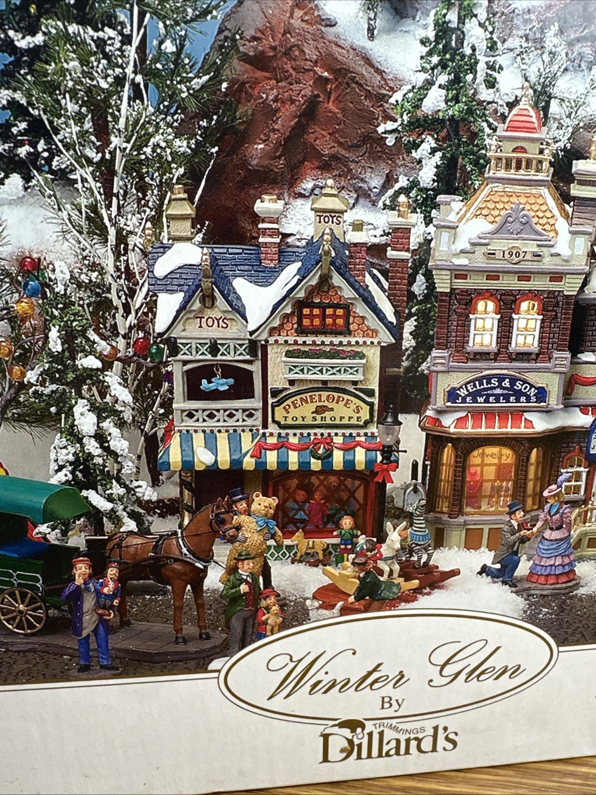 Vintage Lemax Penelope’s Toy Shoppe 2002 With Box Winter Glen By Dillard’s