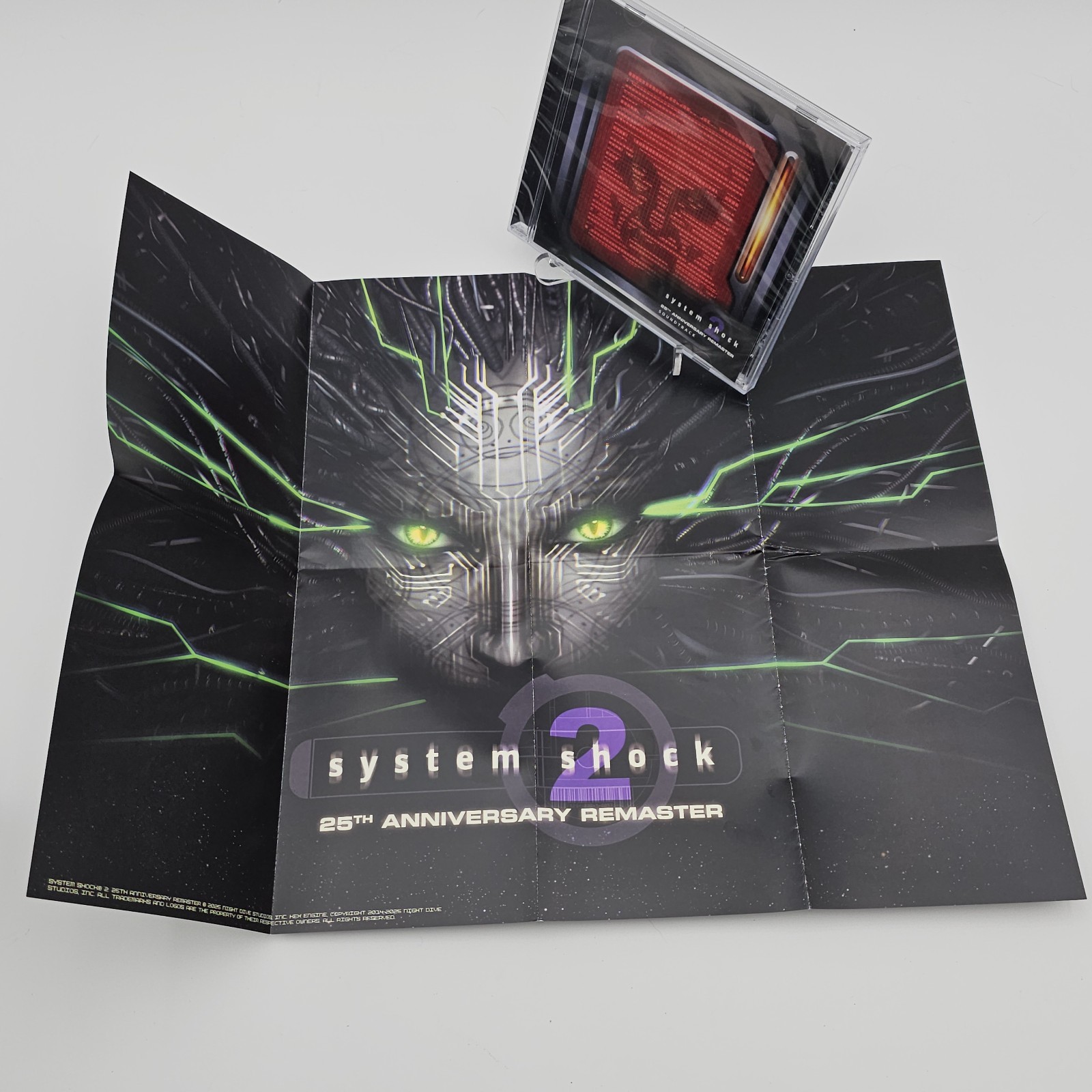 System Shock 2 Official CD Soundtrack W/ Double Sided Poster Limited Run Games 