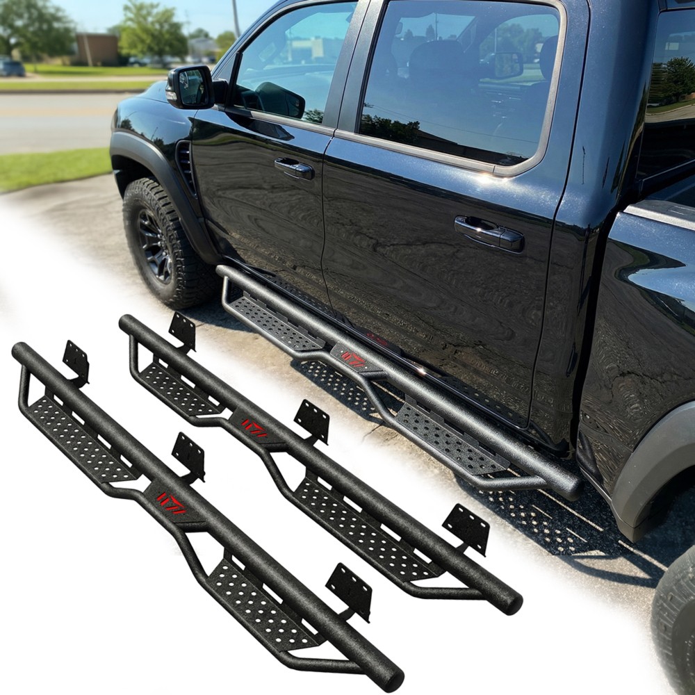 Running Boards Compatible with 2019-2026 Dodge Ram 1500 New Body Crew Cab 6 inch