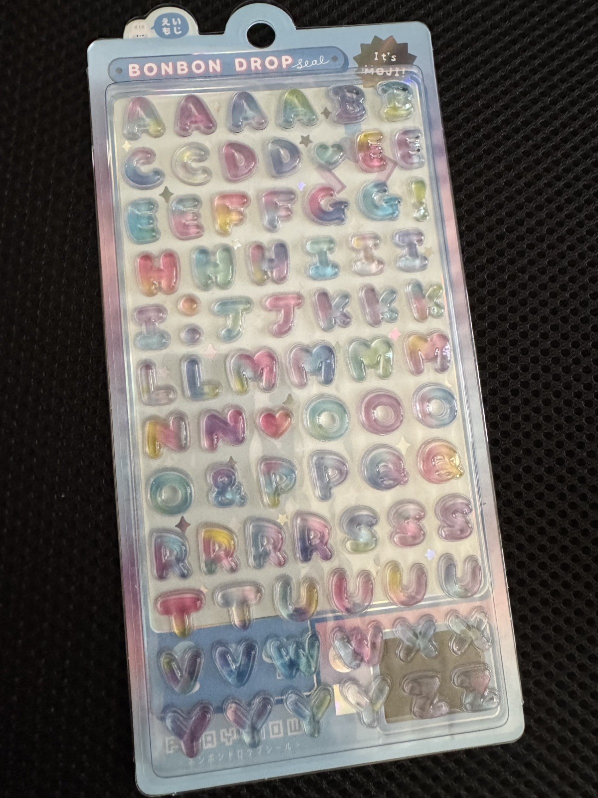 Bon Bon Drop Sticker New alphabet customization 1 sheet