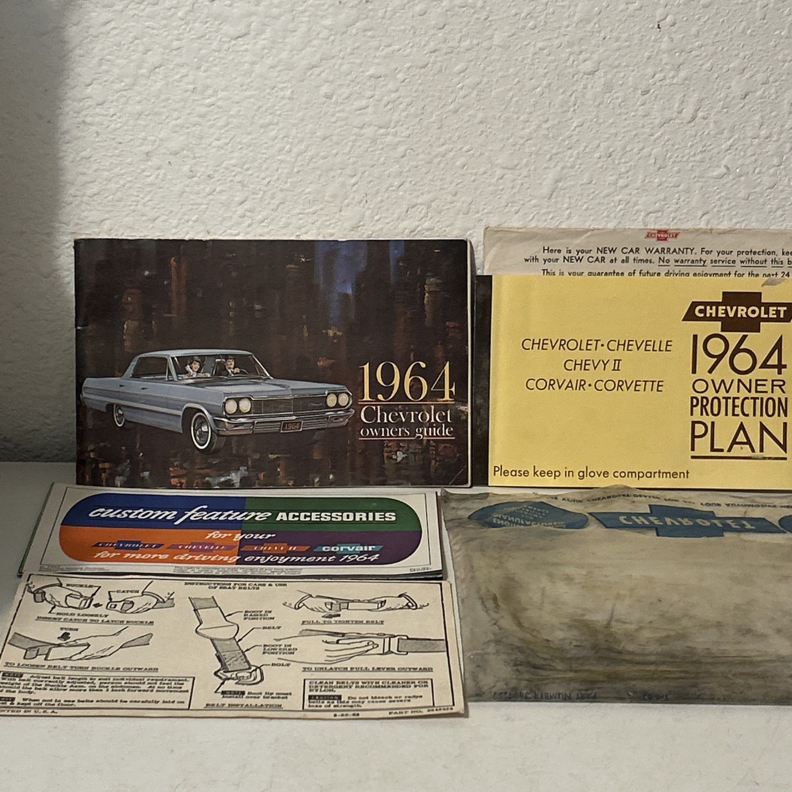 1964 Chevy Chevrolet Factory Owner's User Guide, Owners Protection Plan,