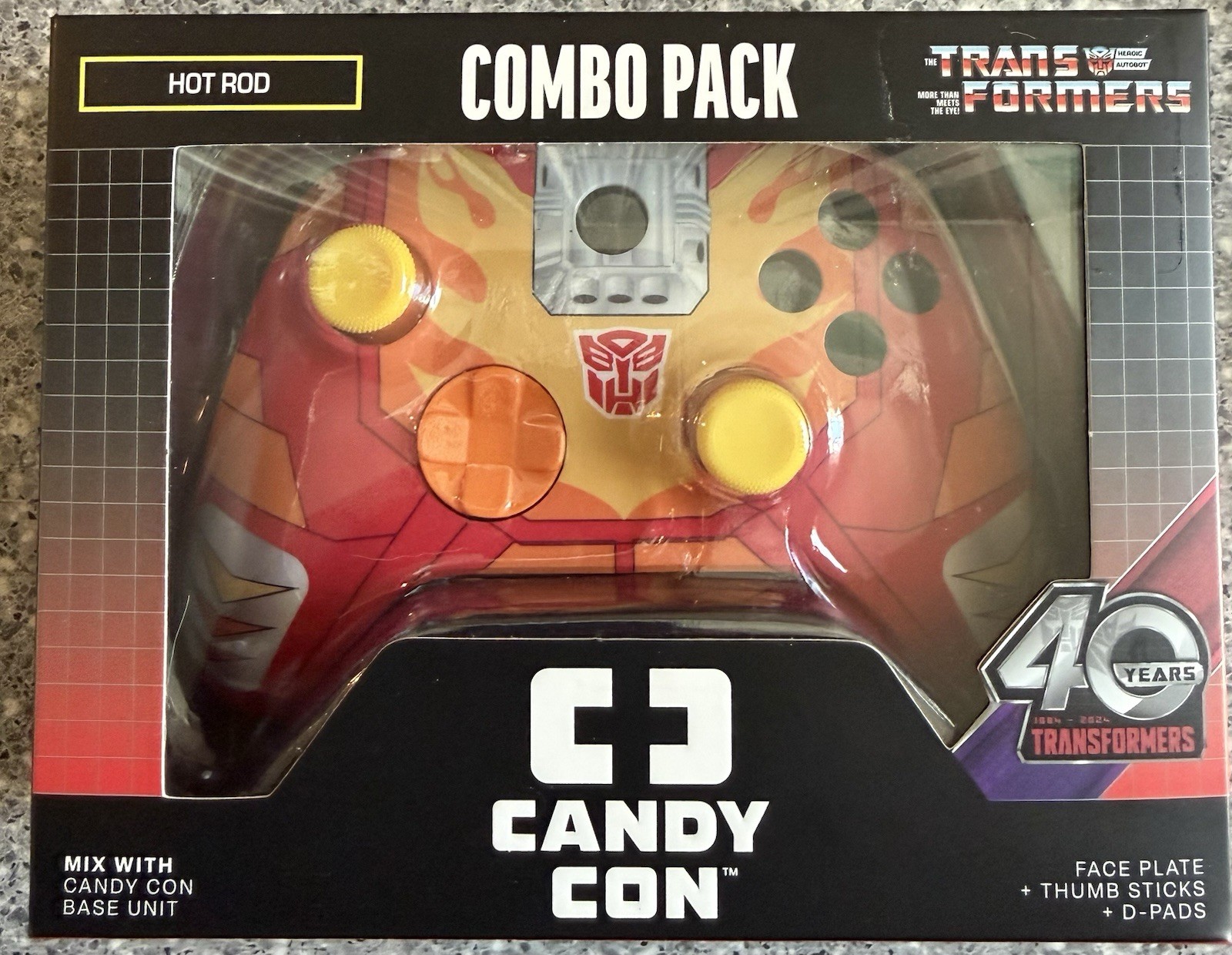 Candy Con Hot Rod Combo Pack Transformers 40th Anniversary Controller Face Plate