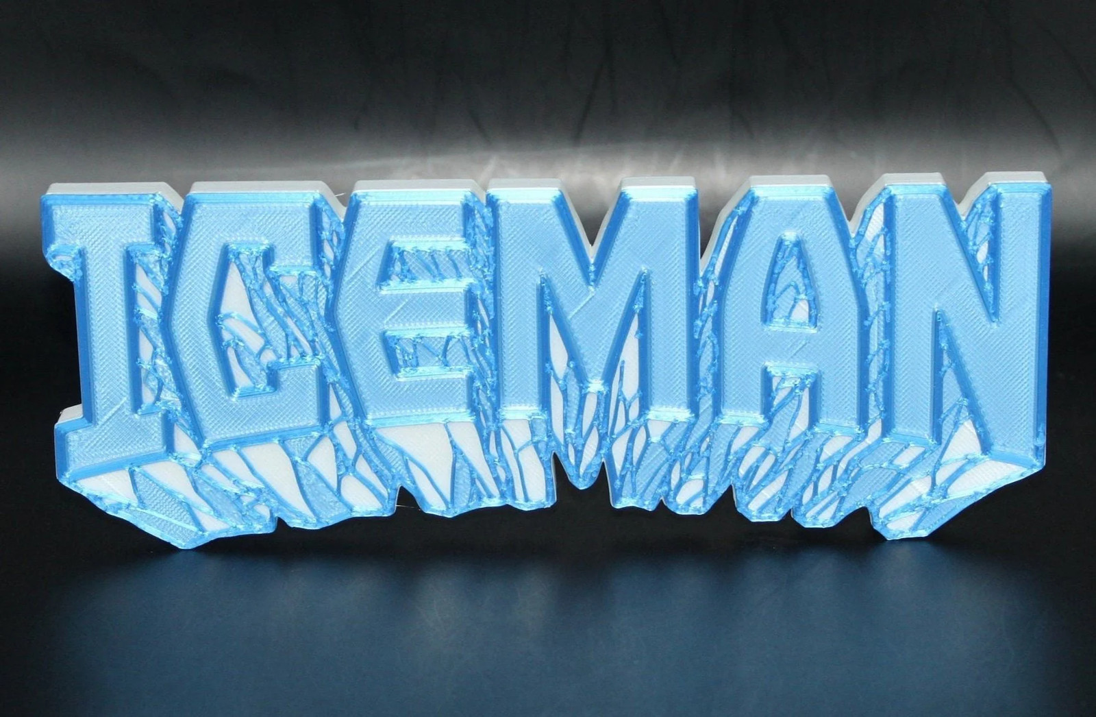 Iceman 3D printed Logo Sign Wall Desk Shelf Art