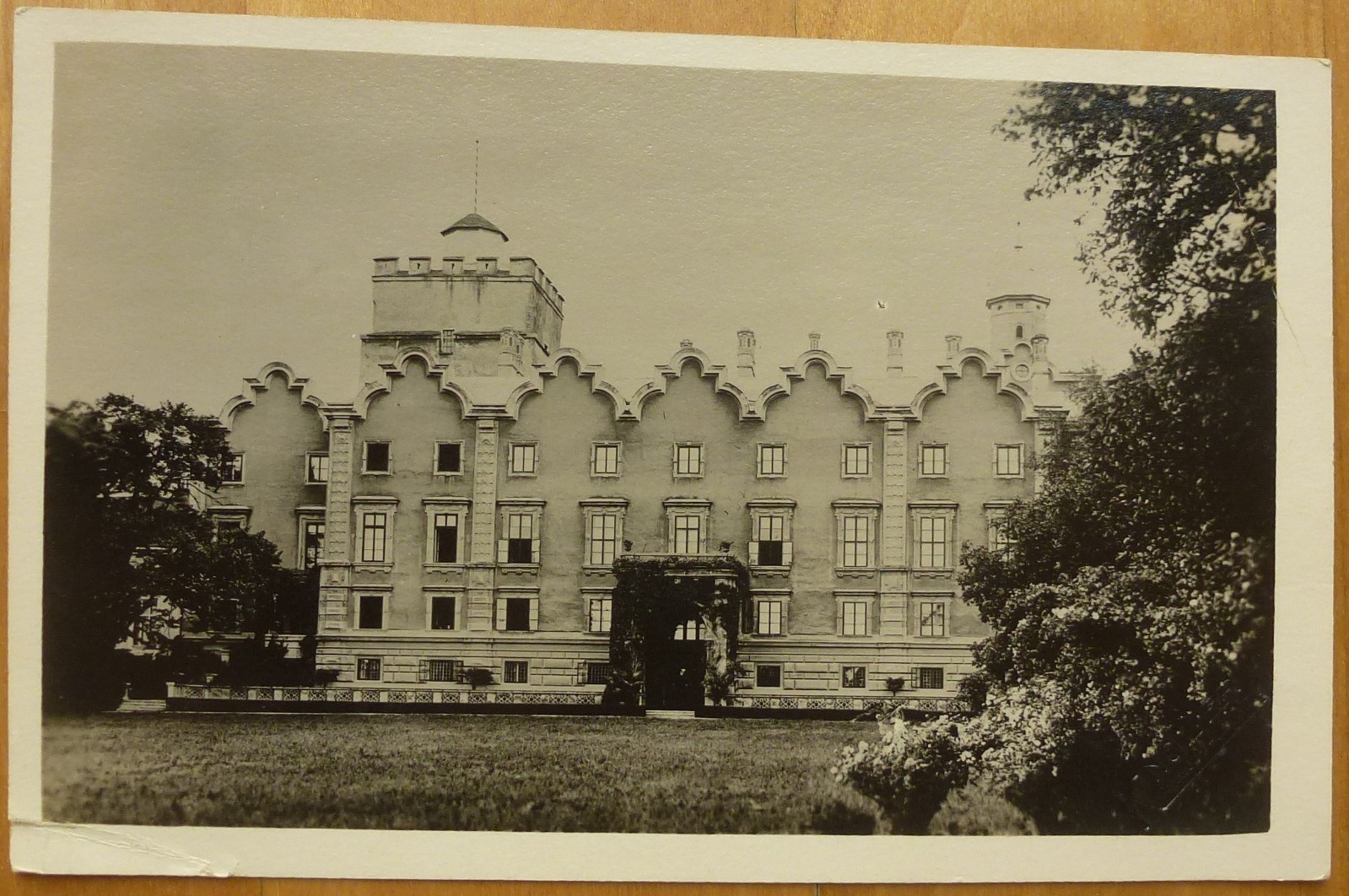 Postcard Castle Prugg 1935 noble archive Bruck an der Leitha Parndorf Neusiedl am See