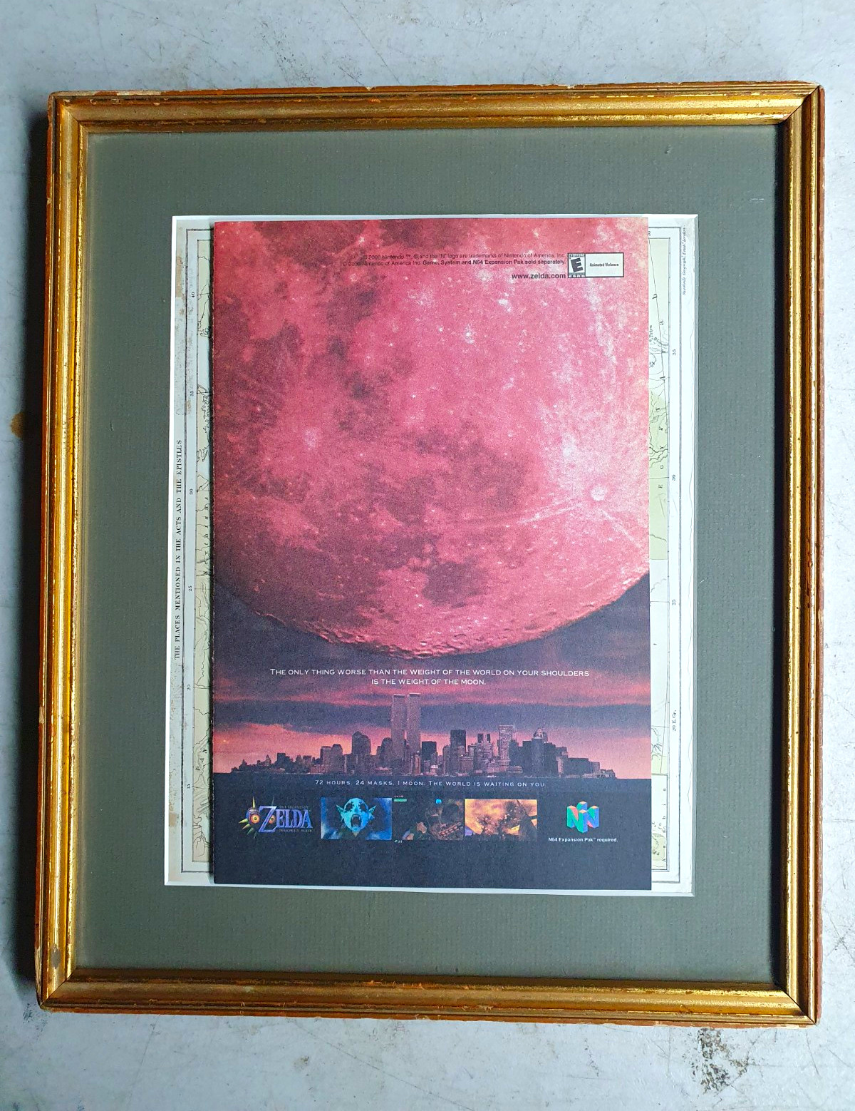 The Legend of Zelda Majora\'s Mask Advertising. Nintendo 64 - 2000  Rare