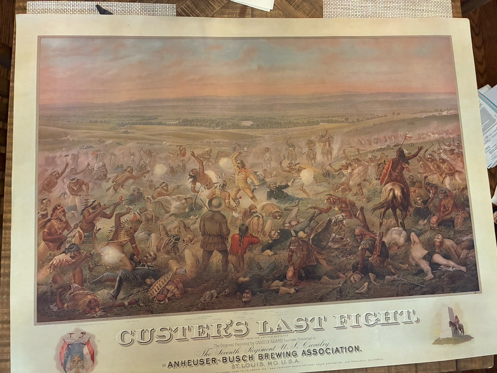 Custer's Last,  Anheuser Busch Limited Edition Art Requested From Adolphus Busch