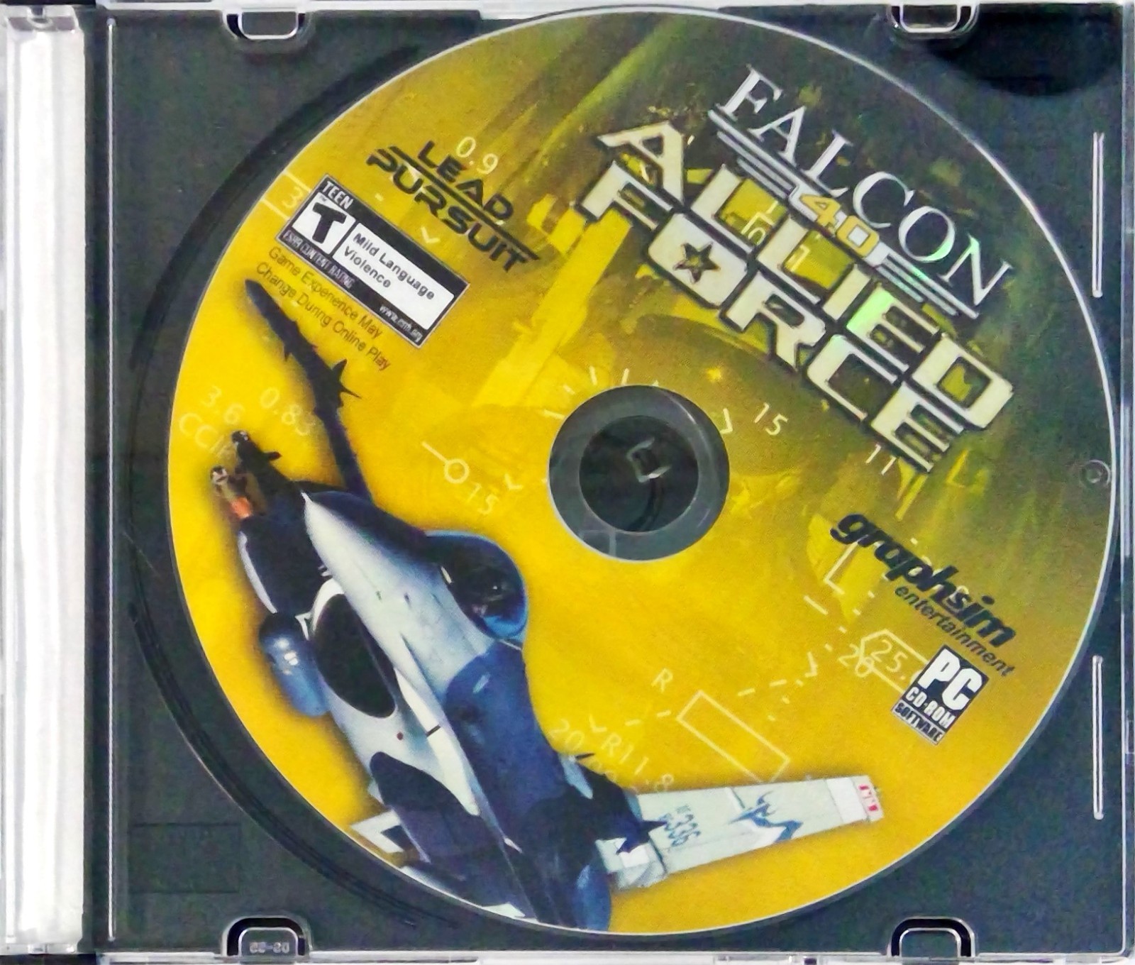 Falcon 4.0 Allied Force (PC Game, 1998) Disc Only rated T Graphsim Entertainment