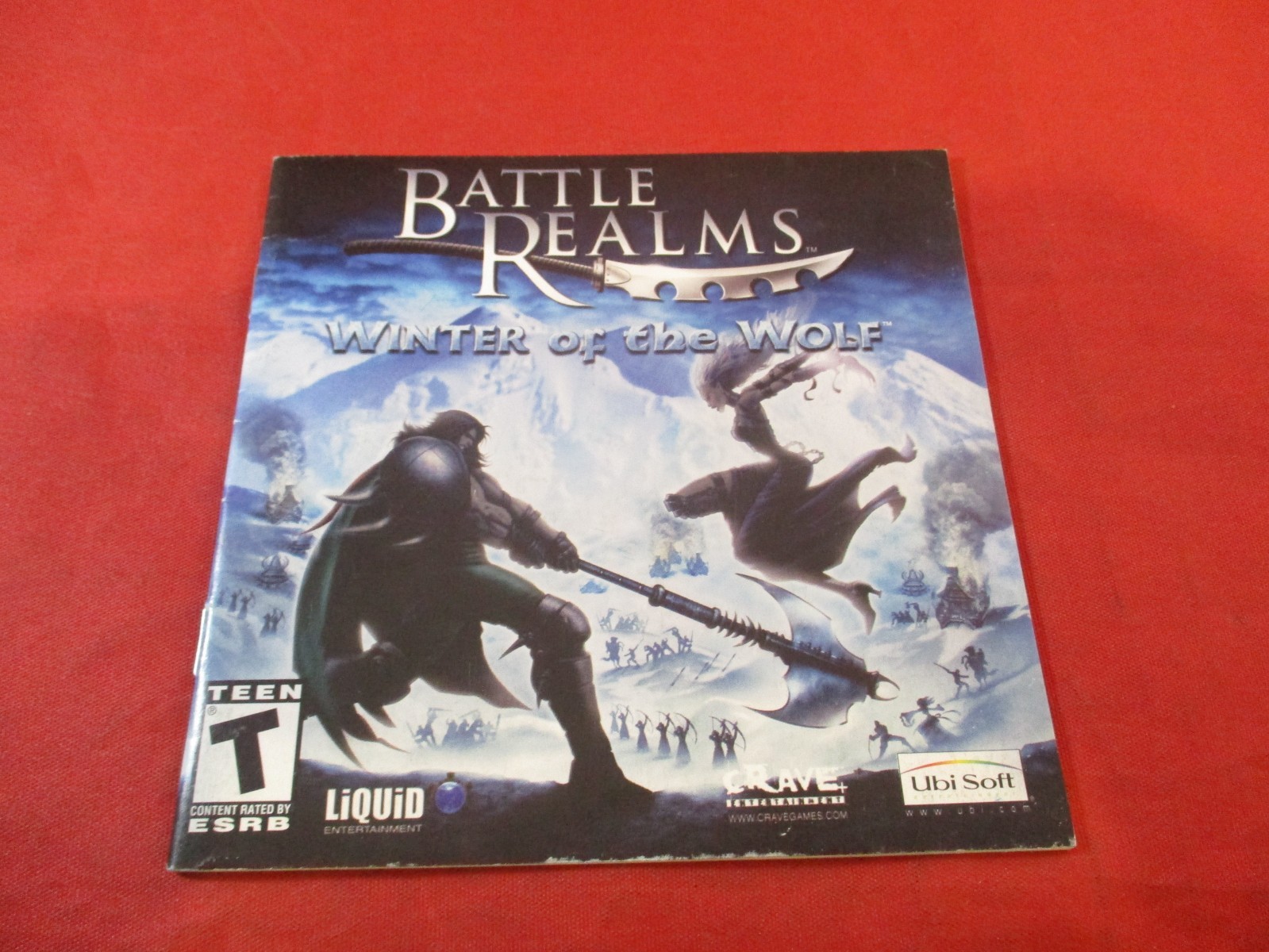 Battle Realms Winter of The Wolf Computer PC Instruction Manual Booklet ONLY