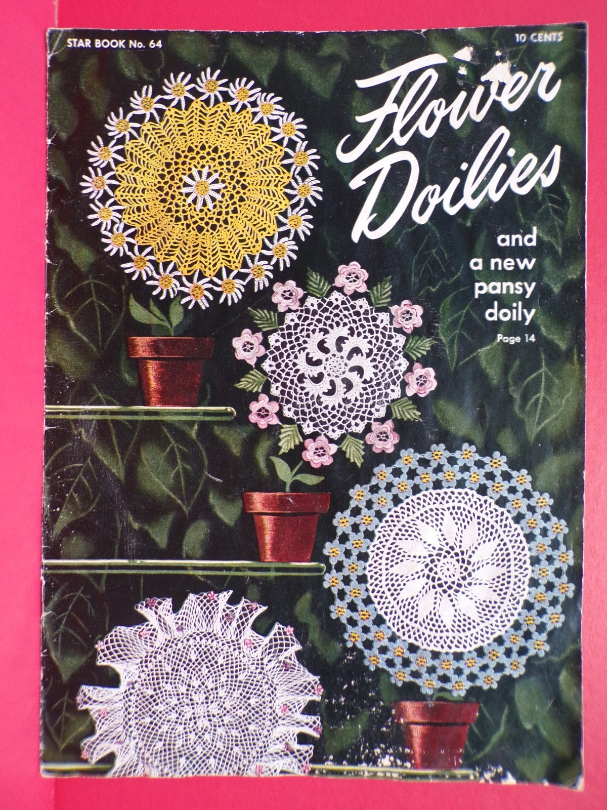 1949 AMERICAN THREAD FLOWER LACE EMBROIDERY DOILIES STAR INSTRUCTION BOOK #64