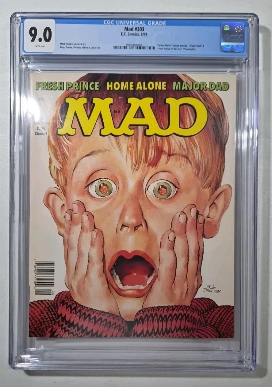 VINTAGE Mad Magazine #303 CGC 9.0 Home Alone - June 1991 VERY RARE