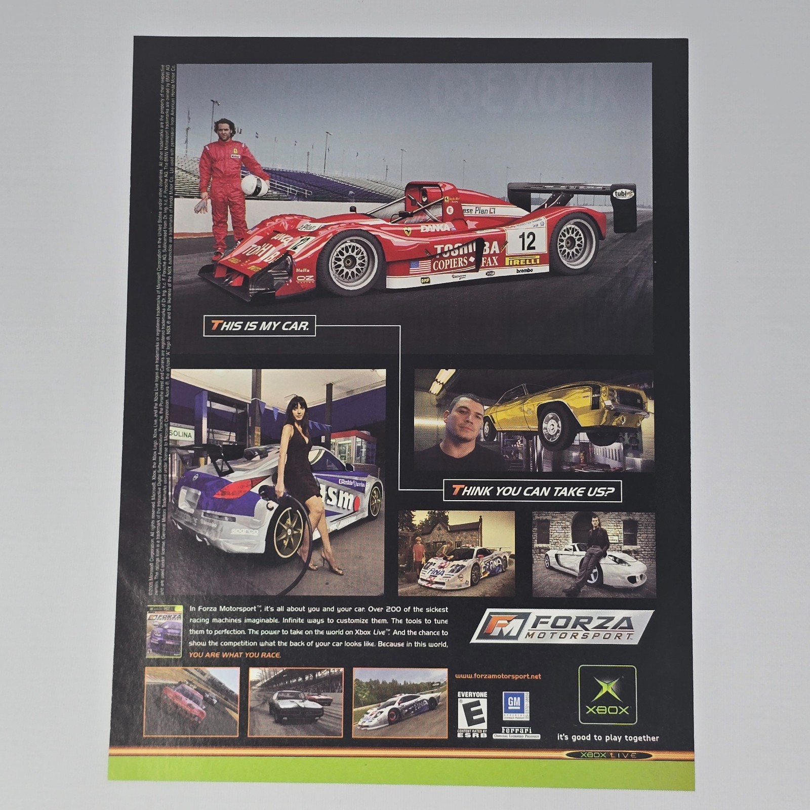 Forza Motorsport Xbox This is My Car Print Ad/Poster Promo Art