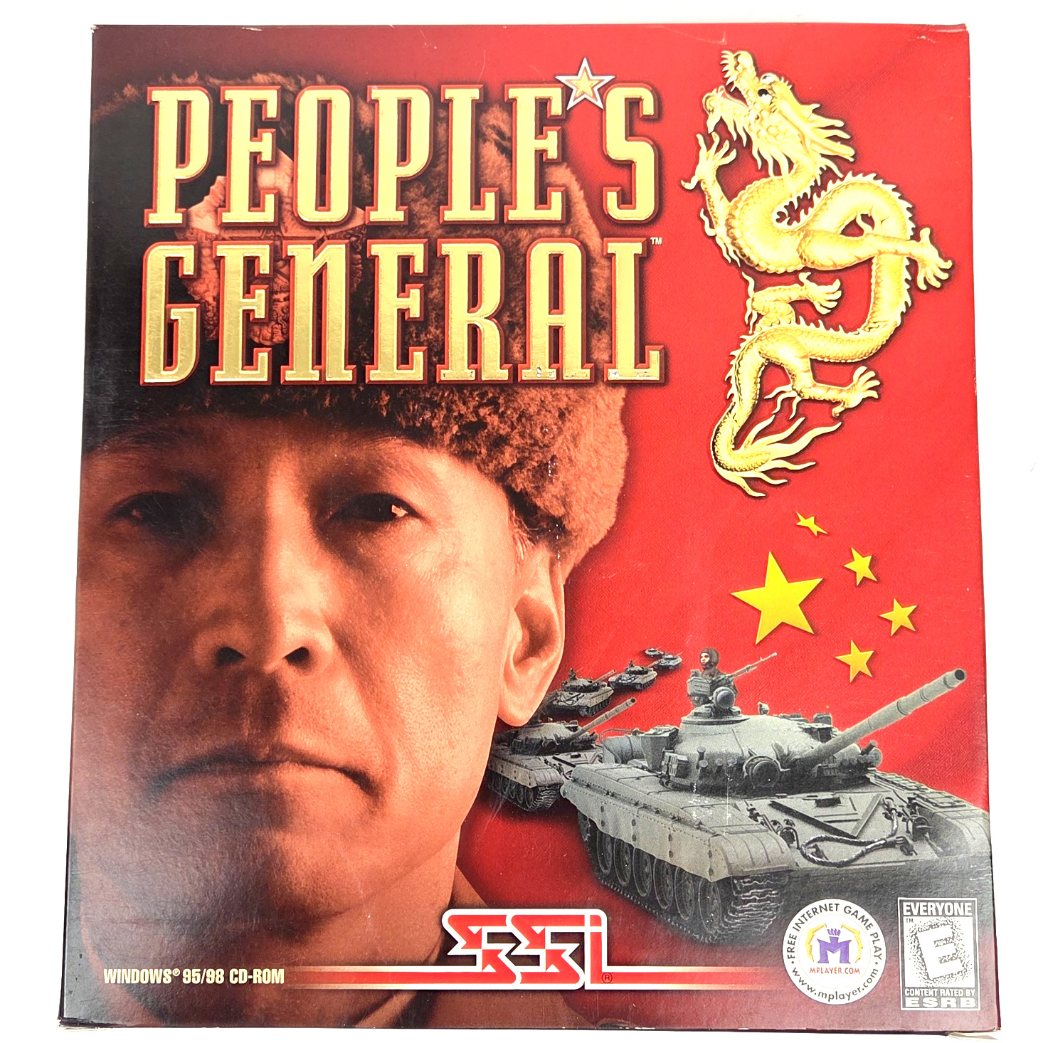 SSI Wargame Peoples General BIG BOX PC GAME Windows 95 98 CD-ROM