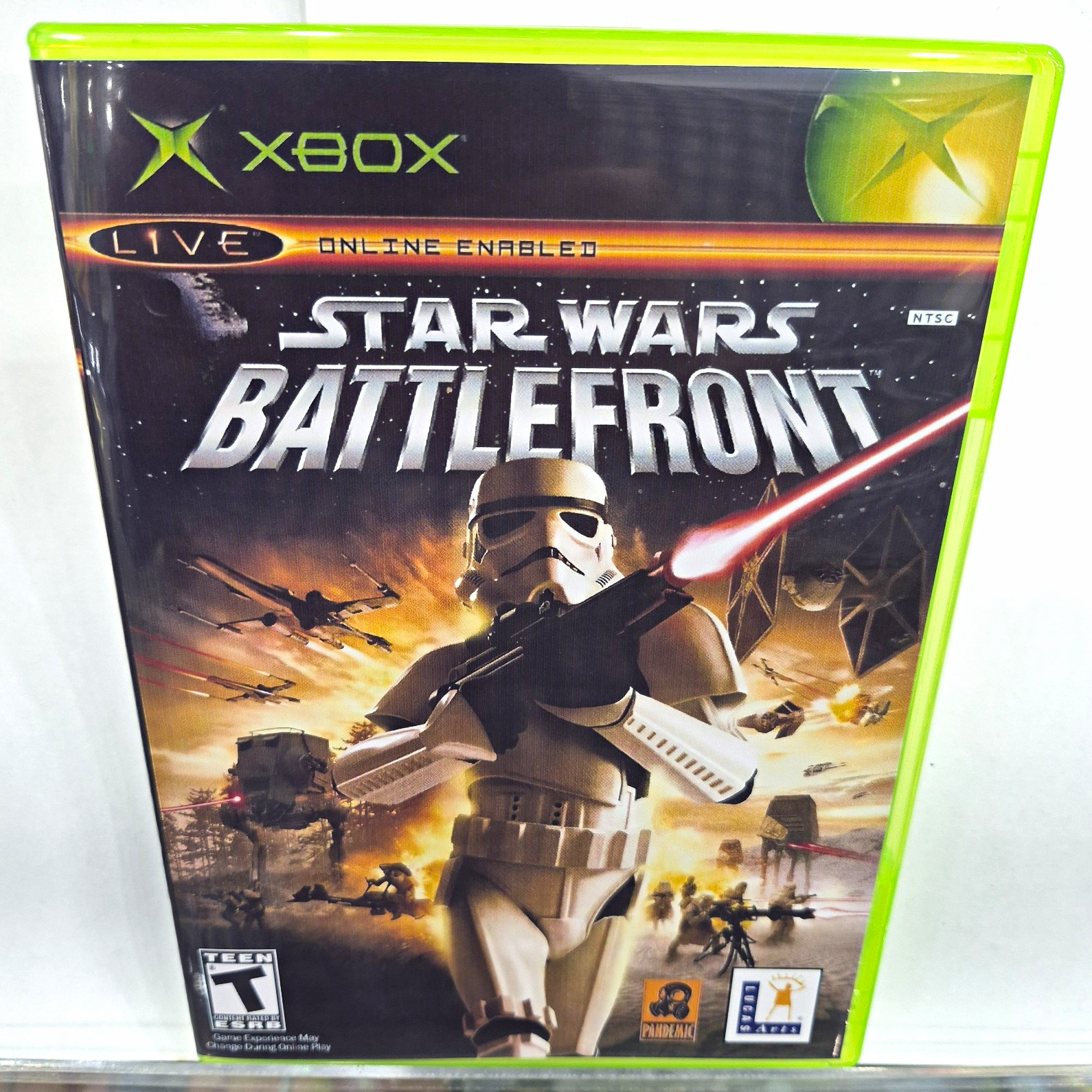 Microsoft Star Wars: Battlefront (Microsoft Xbox, 2004) With New Cover 