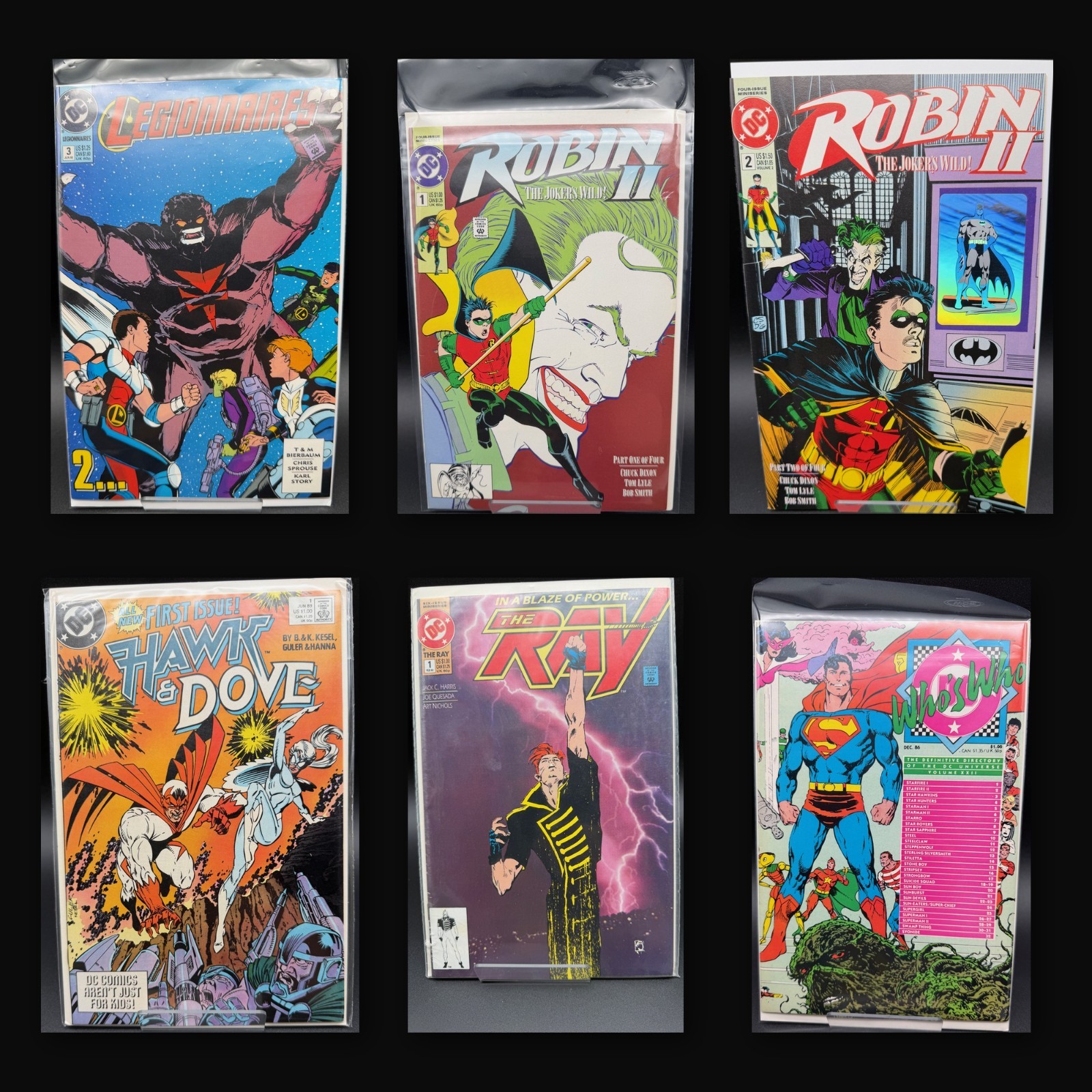 DC Copper Lot 6 Robin II Jokers Wild 1 2 Hologram Hawk Dove 1 Ray 1 Legionnaires