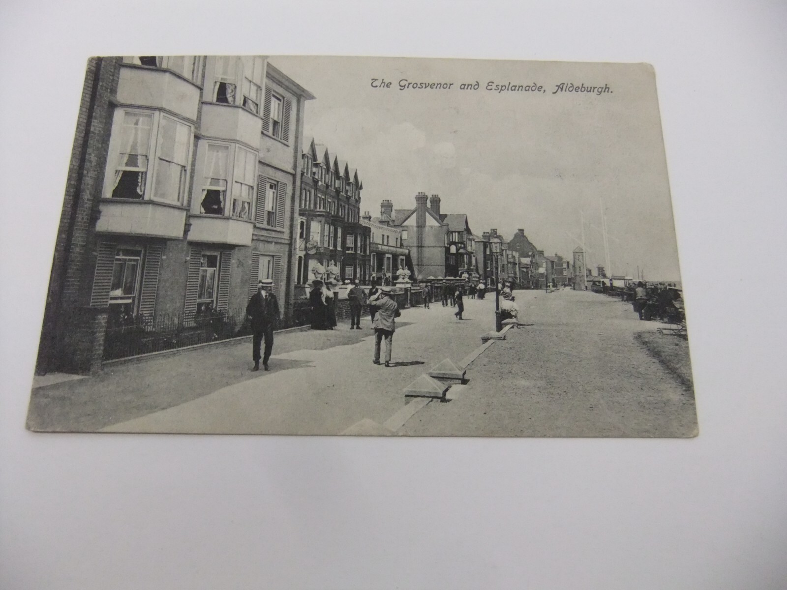 The Grosvenor and Esplanade Aldeburgh Suffolk England Postcard 1908