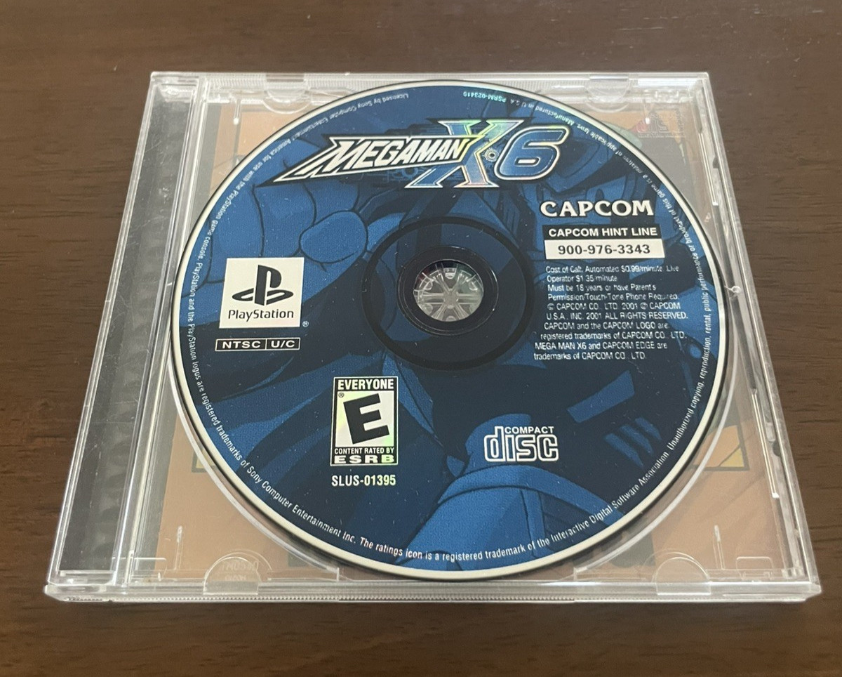Mega Man X6 (Sony PlayStation, 2001) - No Manual/Cover Authentic Tested CAPCOM
