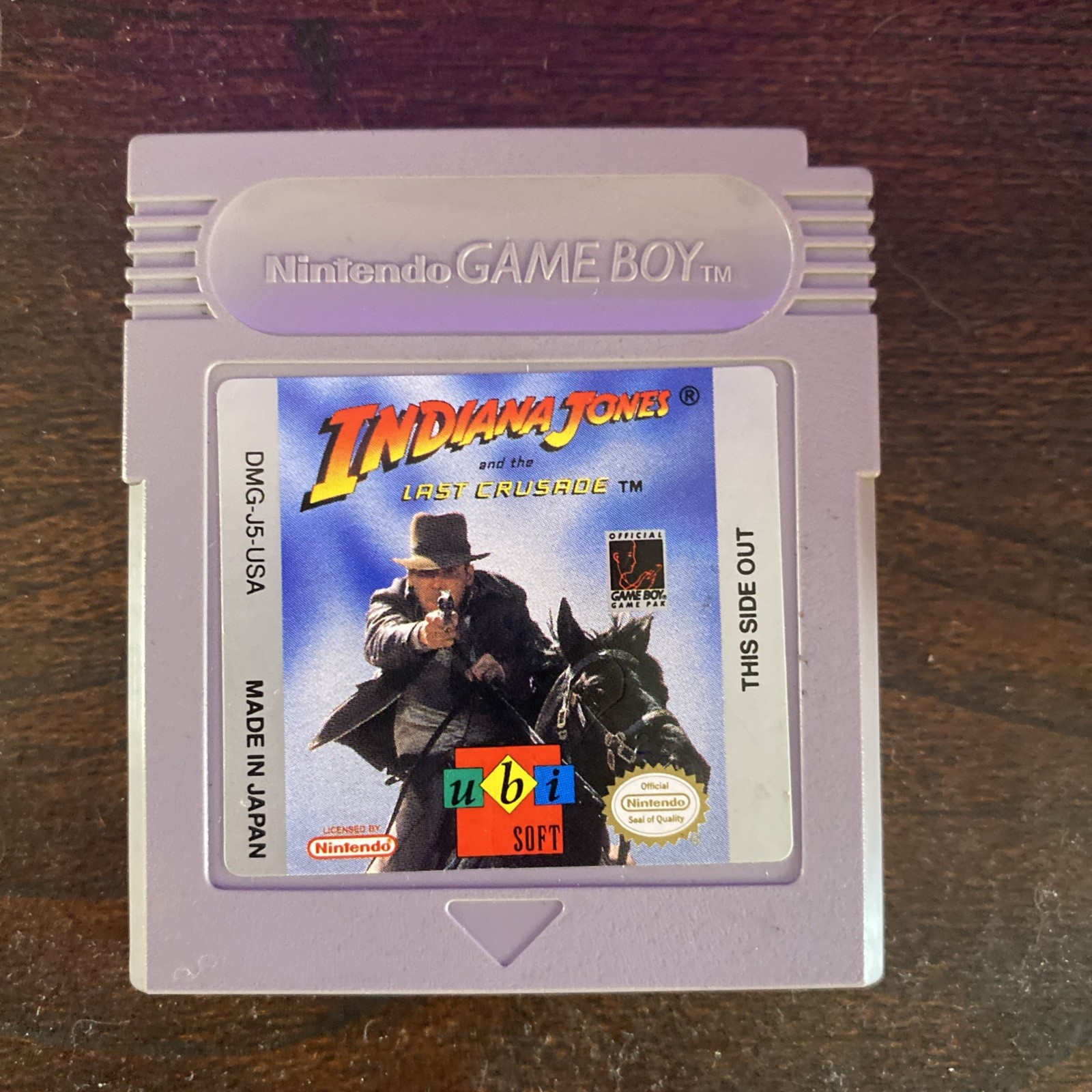 Indiana Jones and the Last Crusade Cartridge Only Authentic Nintendo GameBoy USA