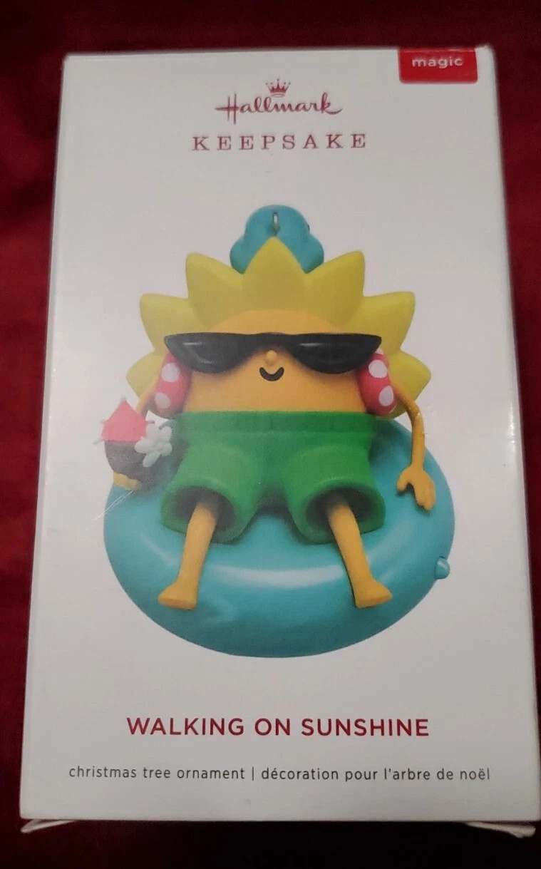 Hallmark * WALKING ON SUNSHINE * 2019 Keepsake Ornament * Gift Giving Condition