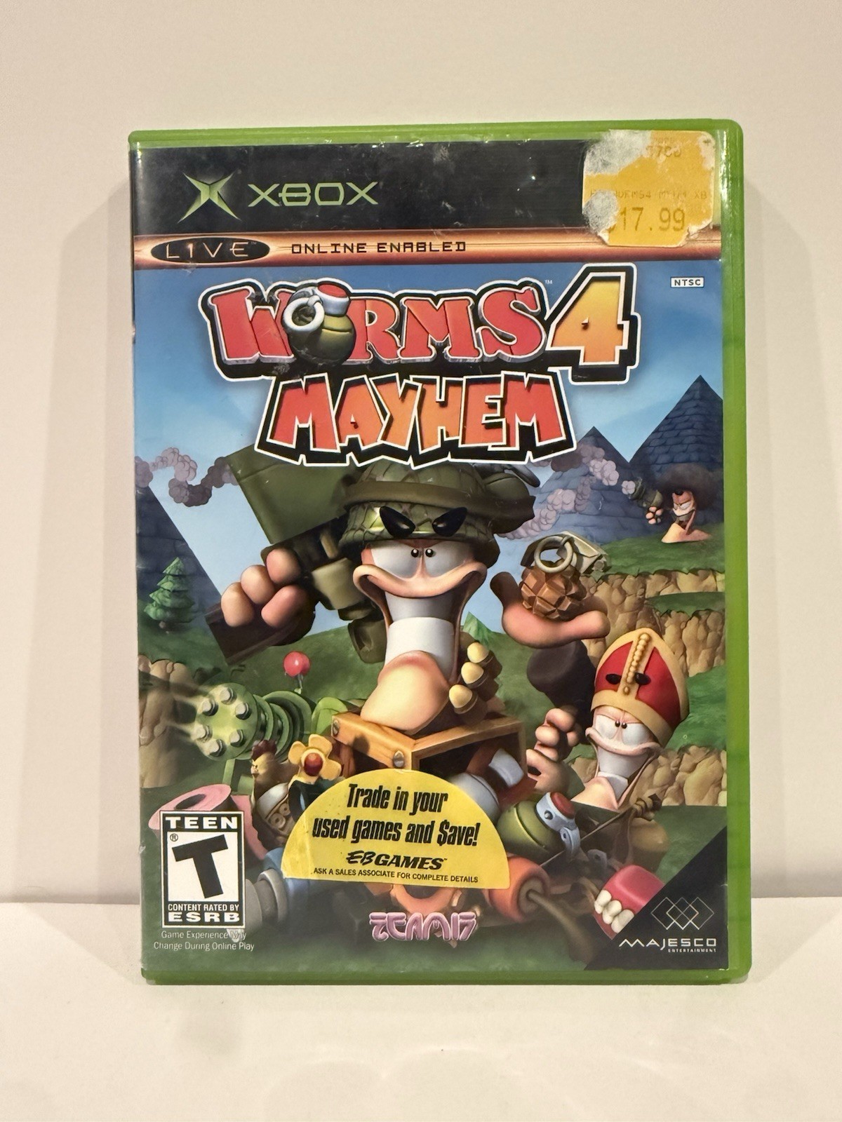 Worms 4: Mayhem (Microsoft Xbox, 2005) - CIB Complete - Tested