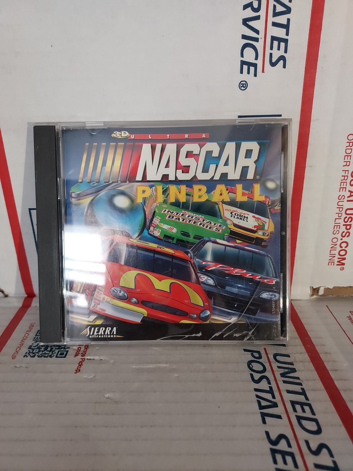 3D Ultra NASCAR Pinball PC CD-ROM BIG BOX PC Game Sierra 1998 for Win 95 - #62a