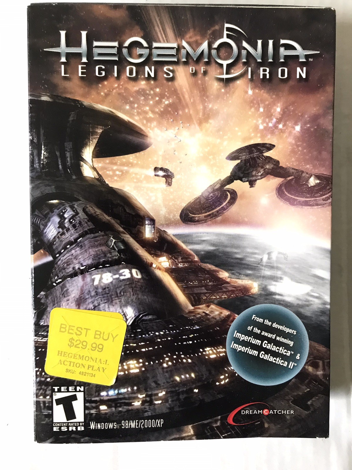 Hegemonia Legions Of Iron BOX ONLY Dreamcatcher Windows 98/ME/2000/XP