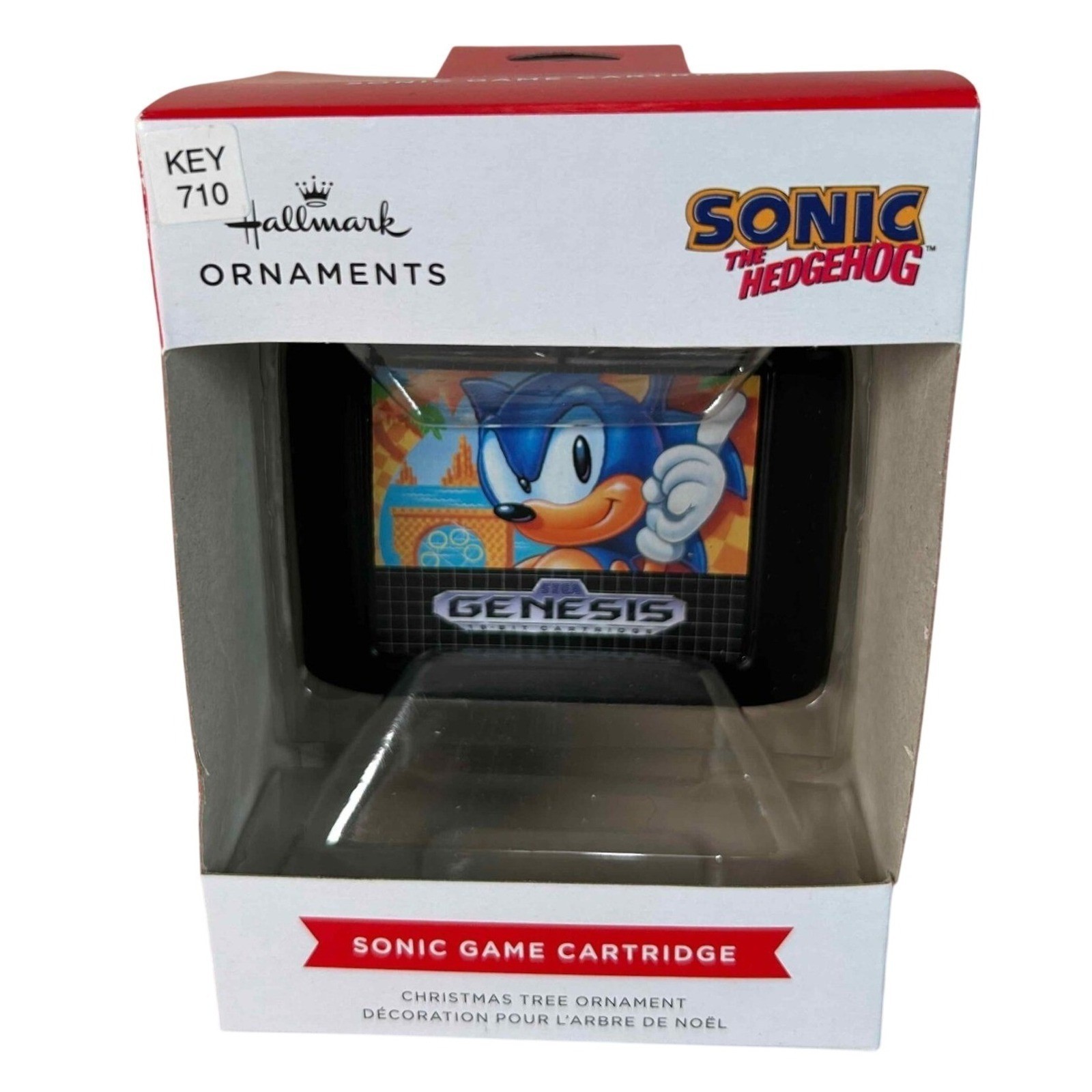 Hallmark Sonic the Hedgehog Sega Genesis Game Cartridge Christmas Ornament 2024