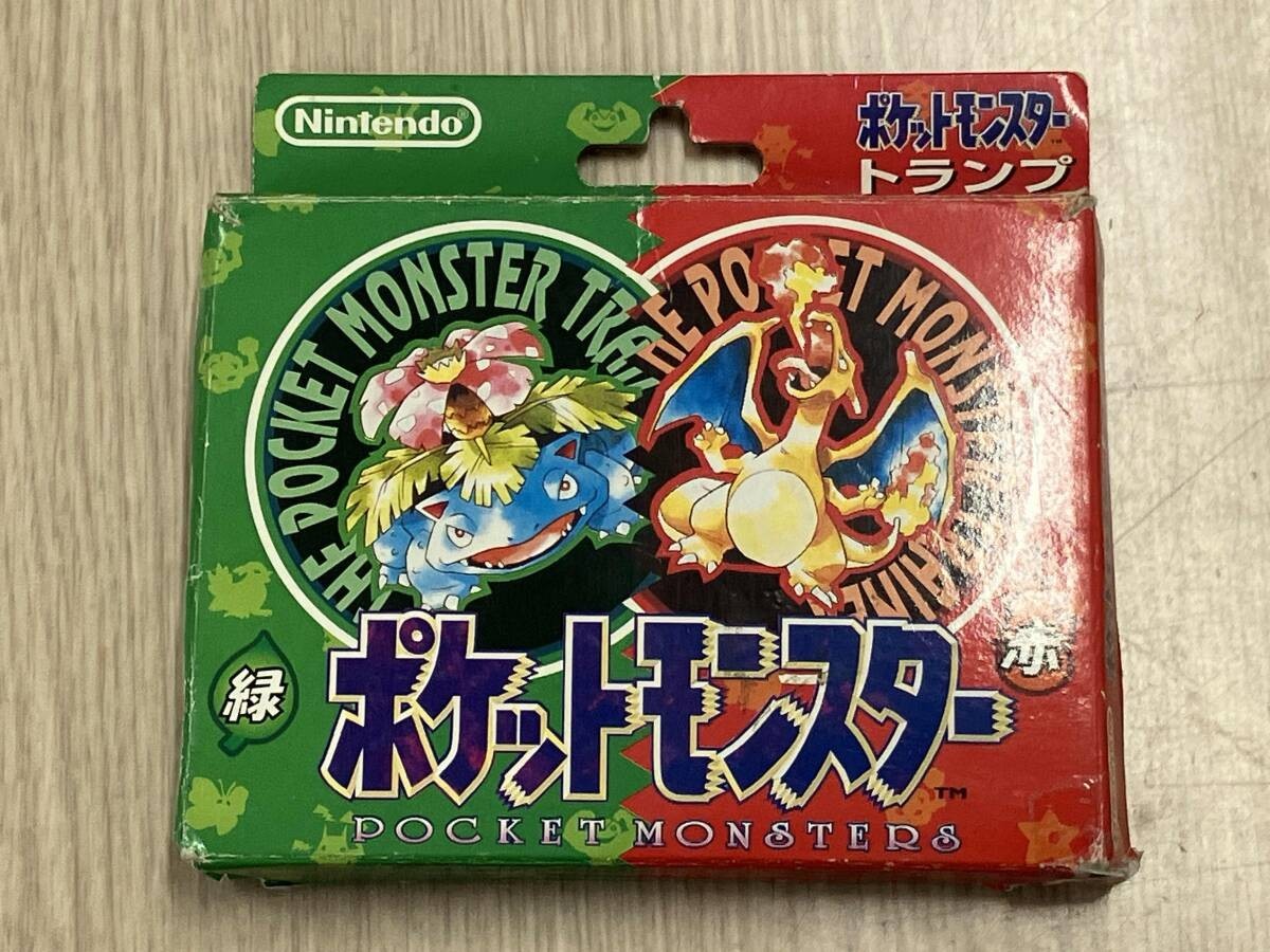 Nintendo Pokemon Red Green Playing Cards Deck Incomplete Japan Vintage Toy