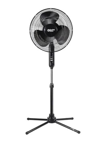 Versatile Oscillating Pedestal Fan - 16 Inch Adjustable Height Cooling Solution
