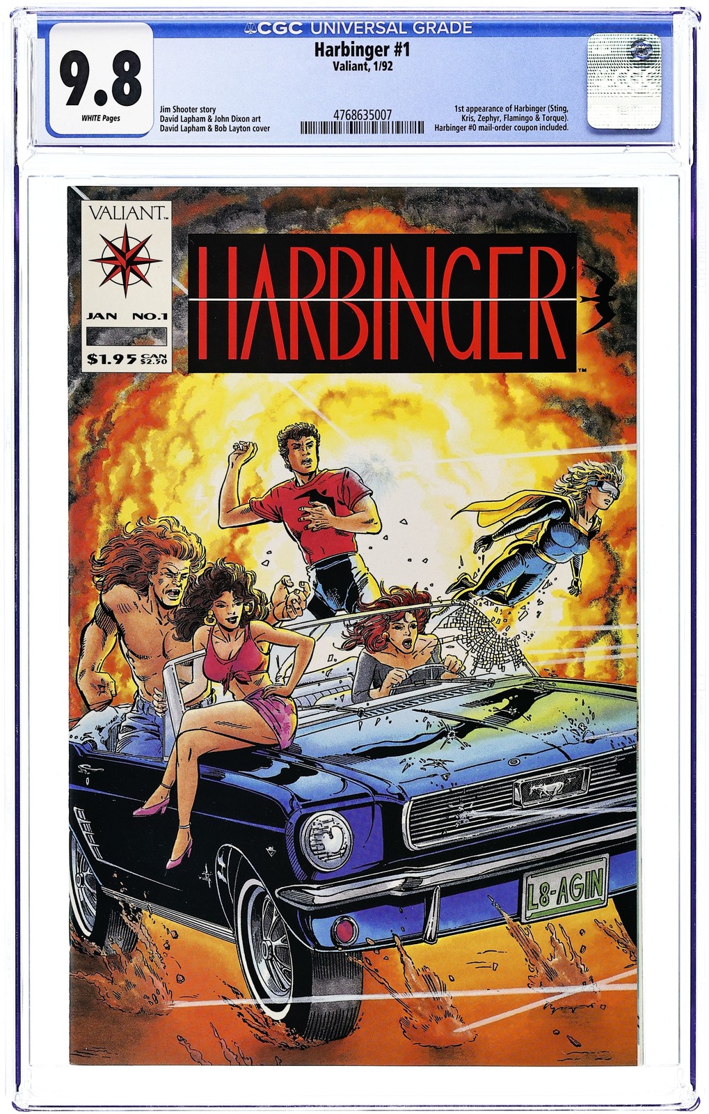 Harbinger 1D Coup. Included CGC 9.8 1992 4768635007