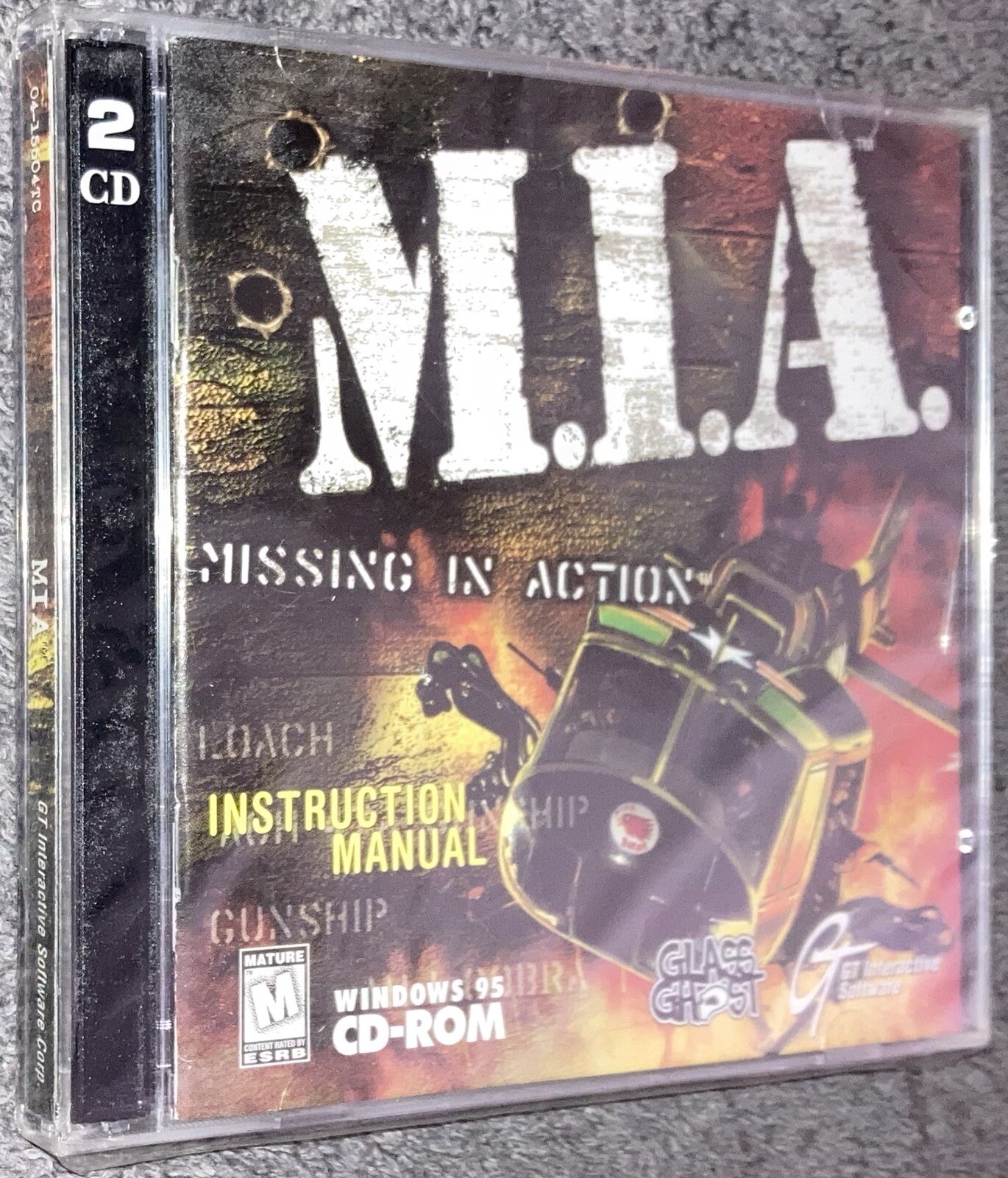 M.I.A. Missing In Action CD-ROM XP Arcade Style Helicopter Shooter NEW
