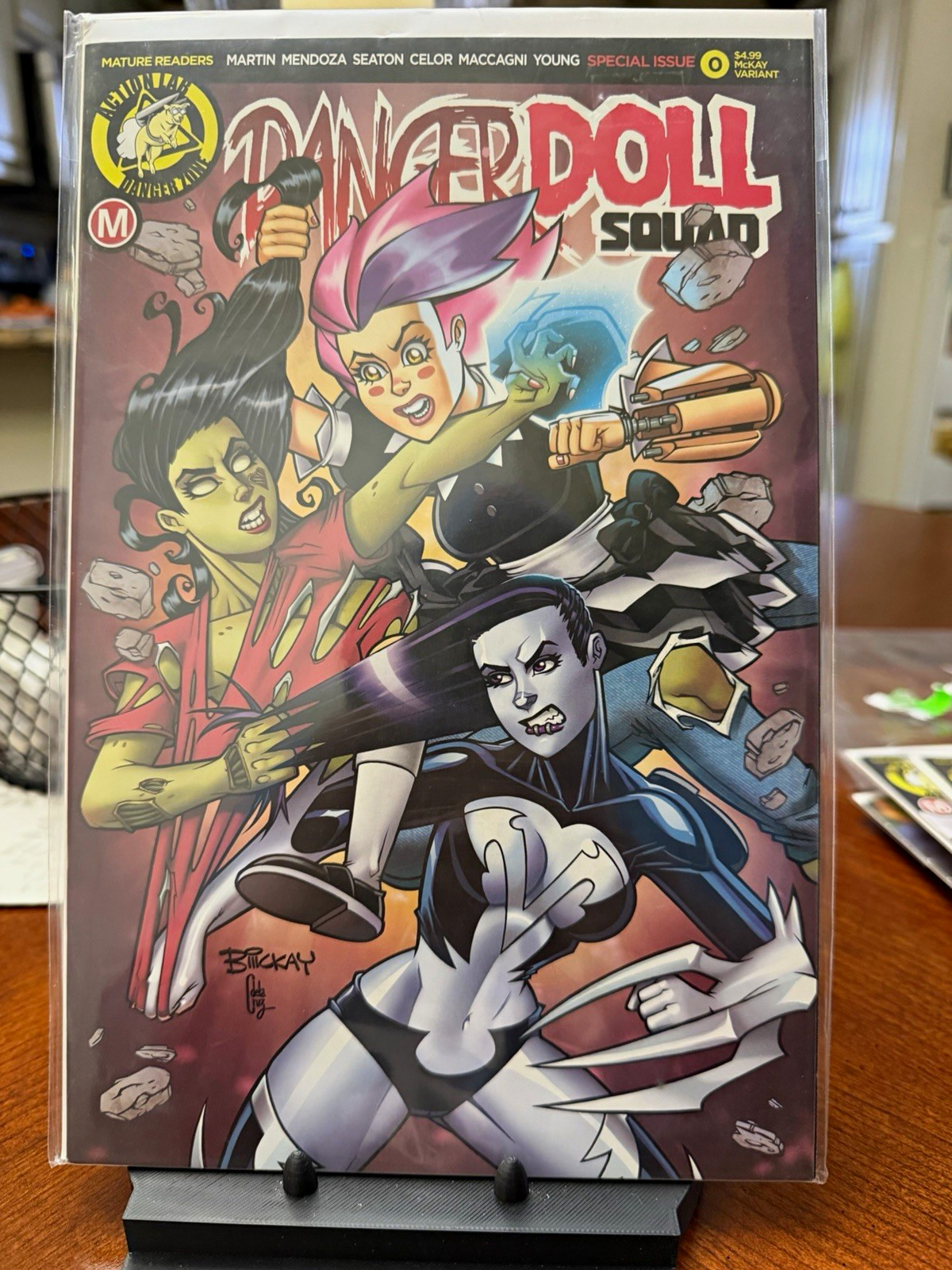 Action Lab Danger Doll Squad #0 Bill McKay Variant Cover Martin Mendoza Seaton