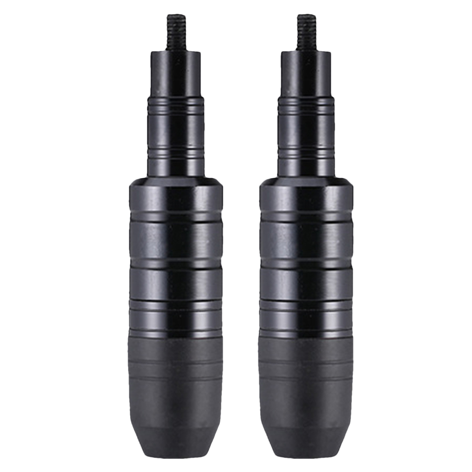 2x Universal Motorcycle Exhaust Sliders Crash Pads Frame Protector For 8MM BLACK